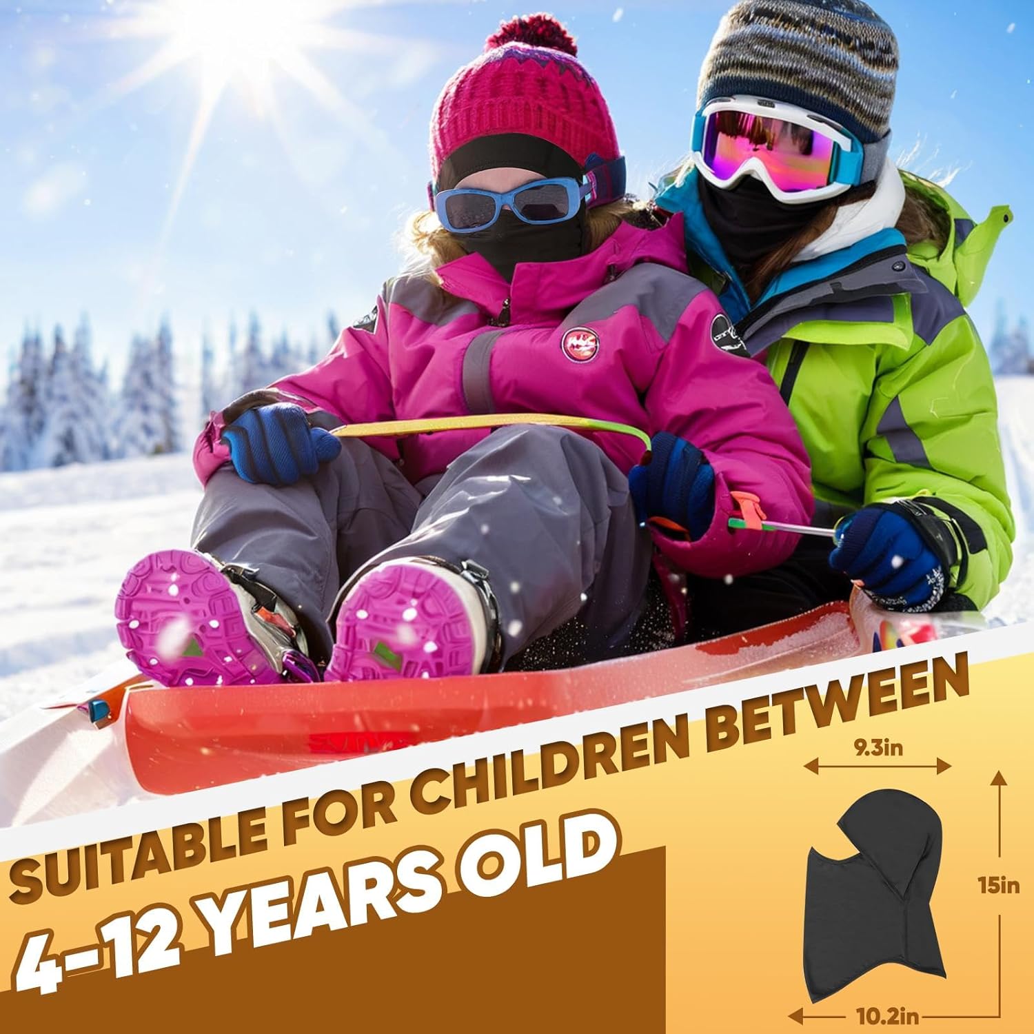 Ameceres Ski Mask for Kids