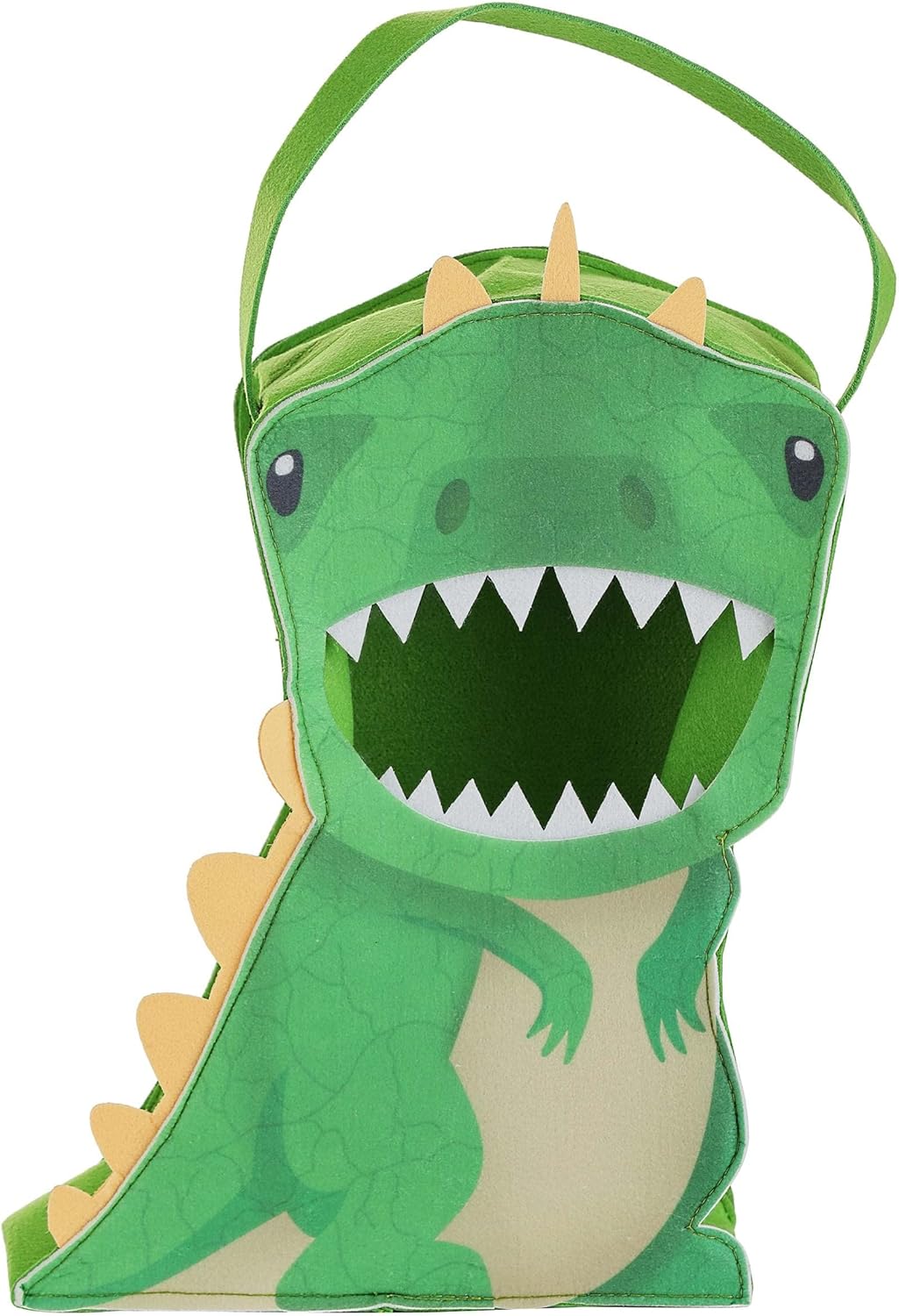 Green T-Rex Dino Trick or Treat Bag for Kids