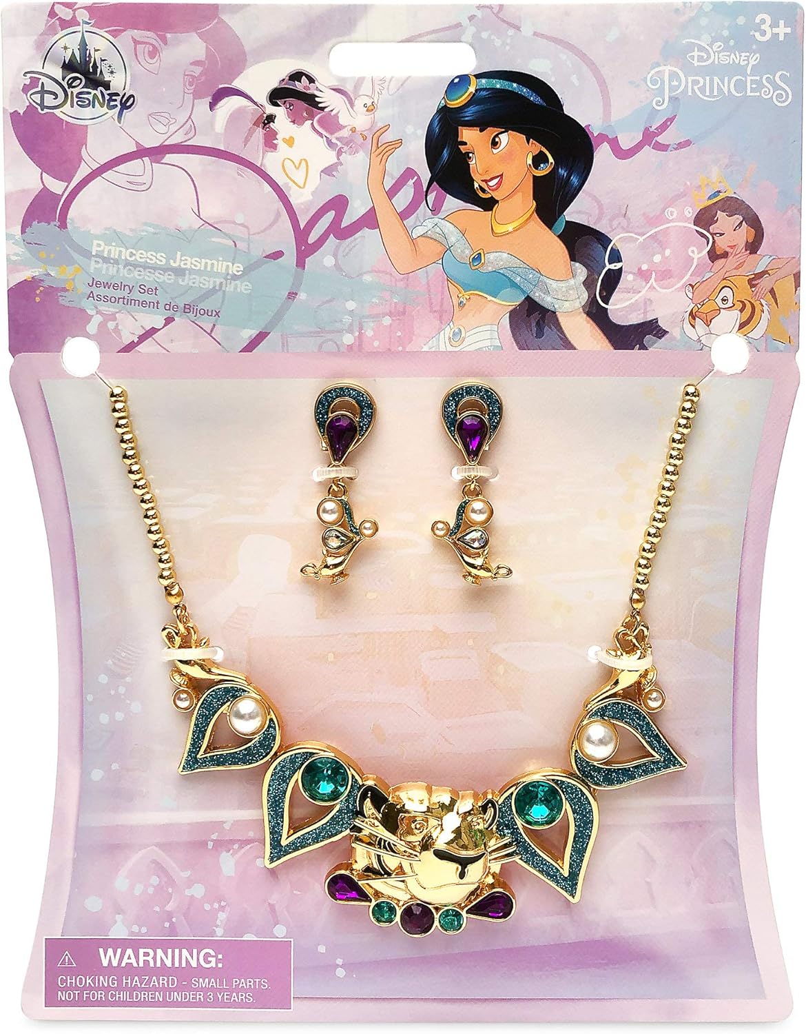 Disney Jasmine Costume Jewelry Set for Girls Aladdin Authentic Disney Store