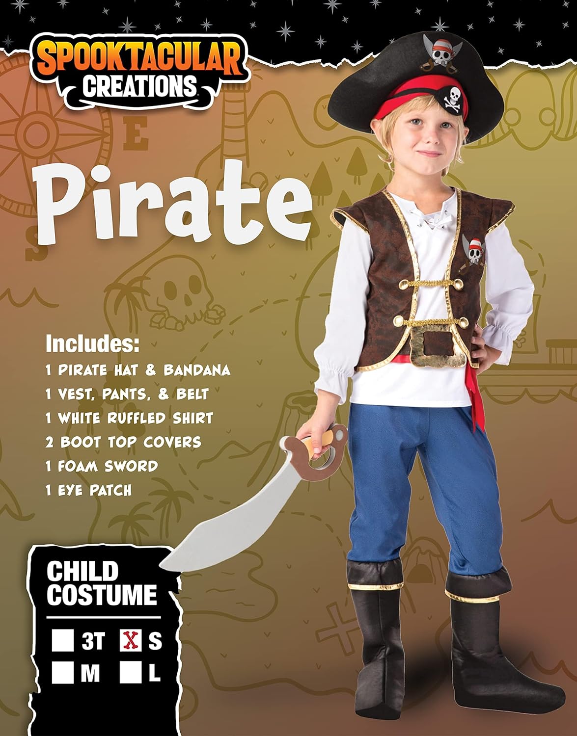 Pirate Kids Halloween Set