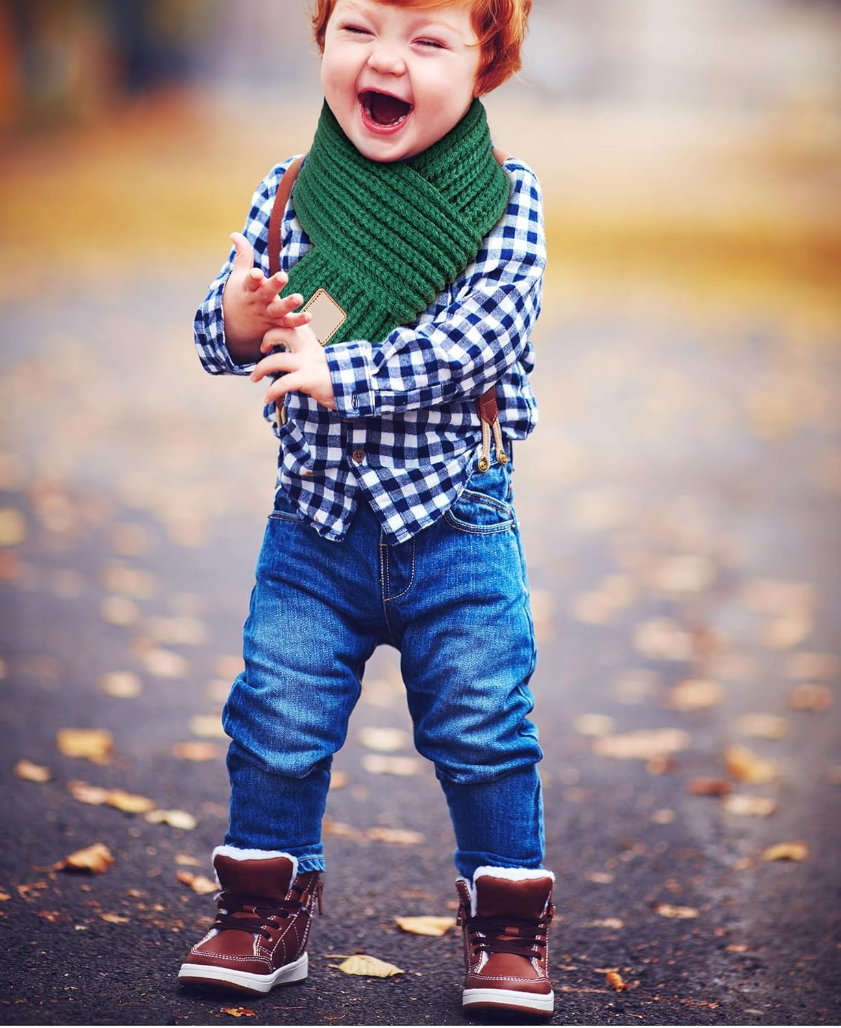 Knitted Winter Scarves for Kids