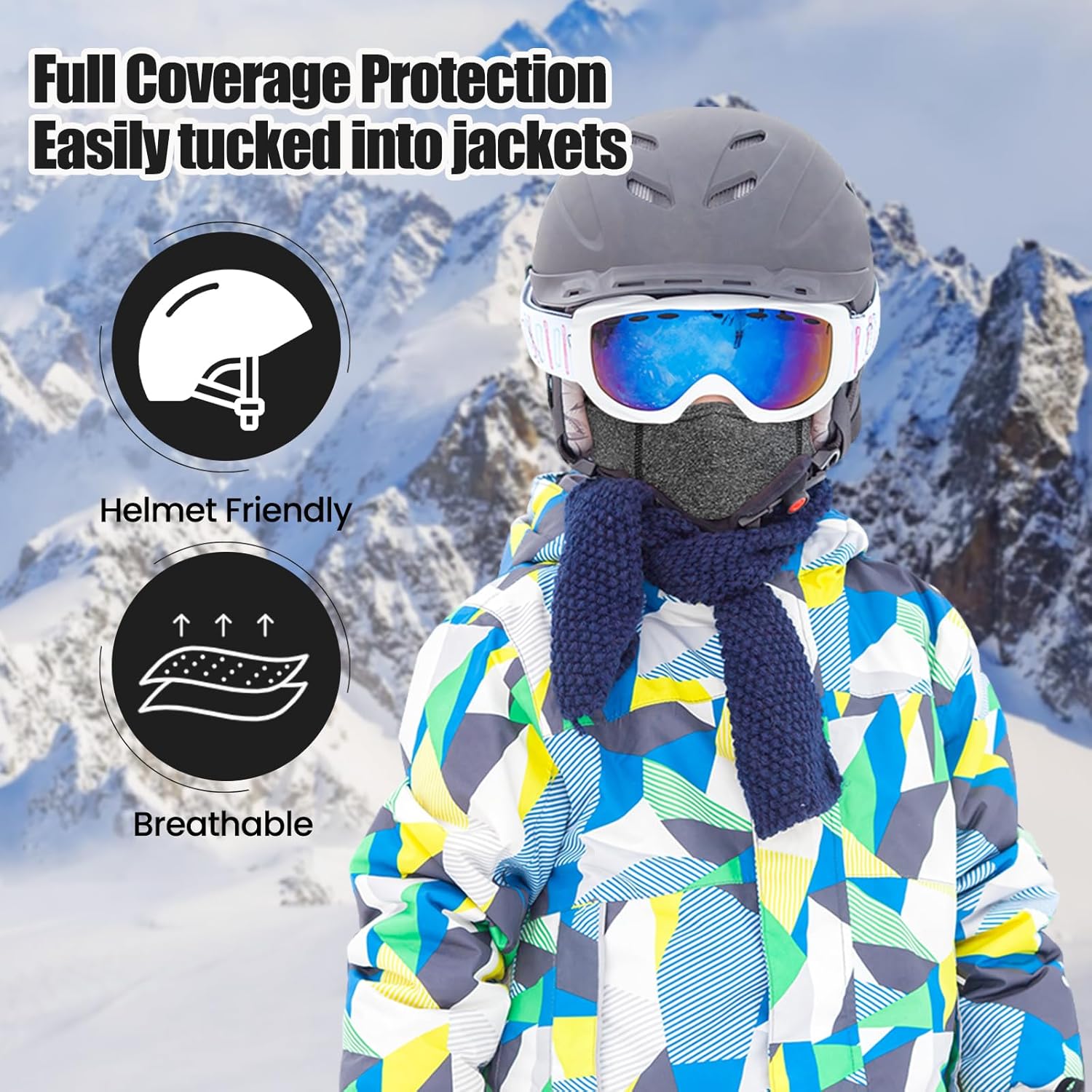Kids Balaclava Ski Mask Scarf - Warm Windproof