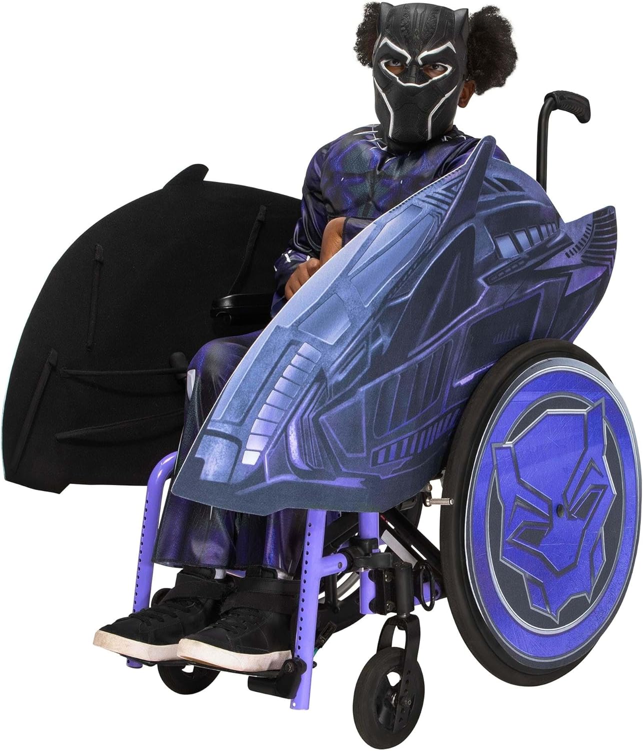 Jazwares Adaptive Black Panther Kids wheelchair costume