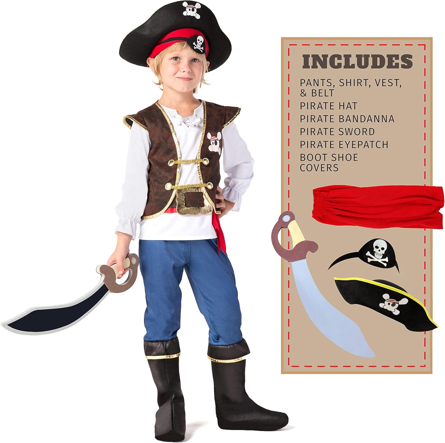 Pirate Kids Halloween Set