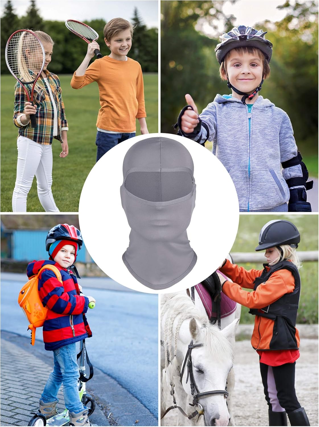 Geyoga Kids Ski Mask Balaclava Winter Windproof Breathable Face Covering