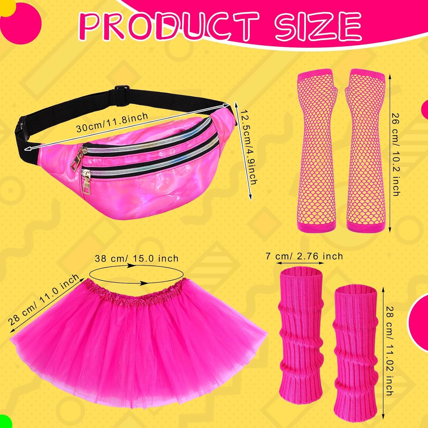 Toulite 8 Pcs Halloween Costume Accessories Set for Girls 1