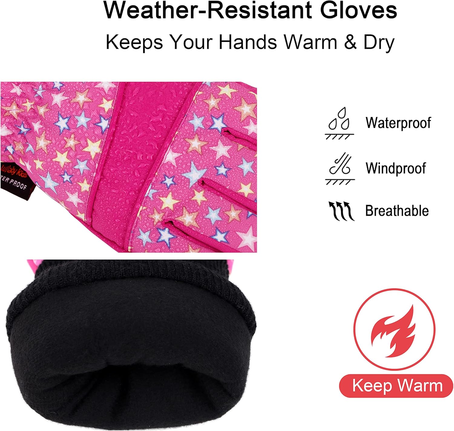 LULLABY KIDS Cotton Childs Snow Gloves