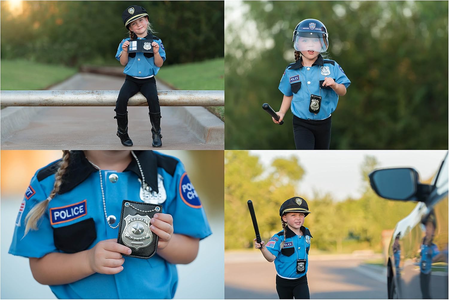 Dress Up Revolution Police Helmet Kids Action Costume