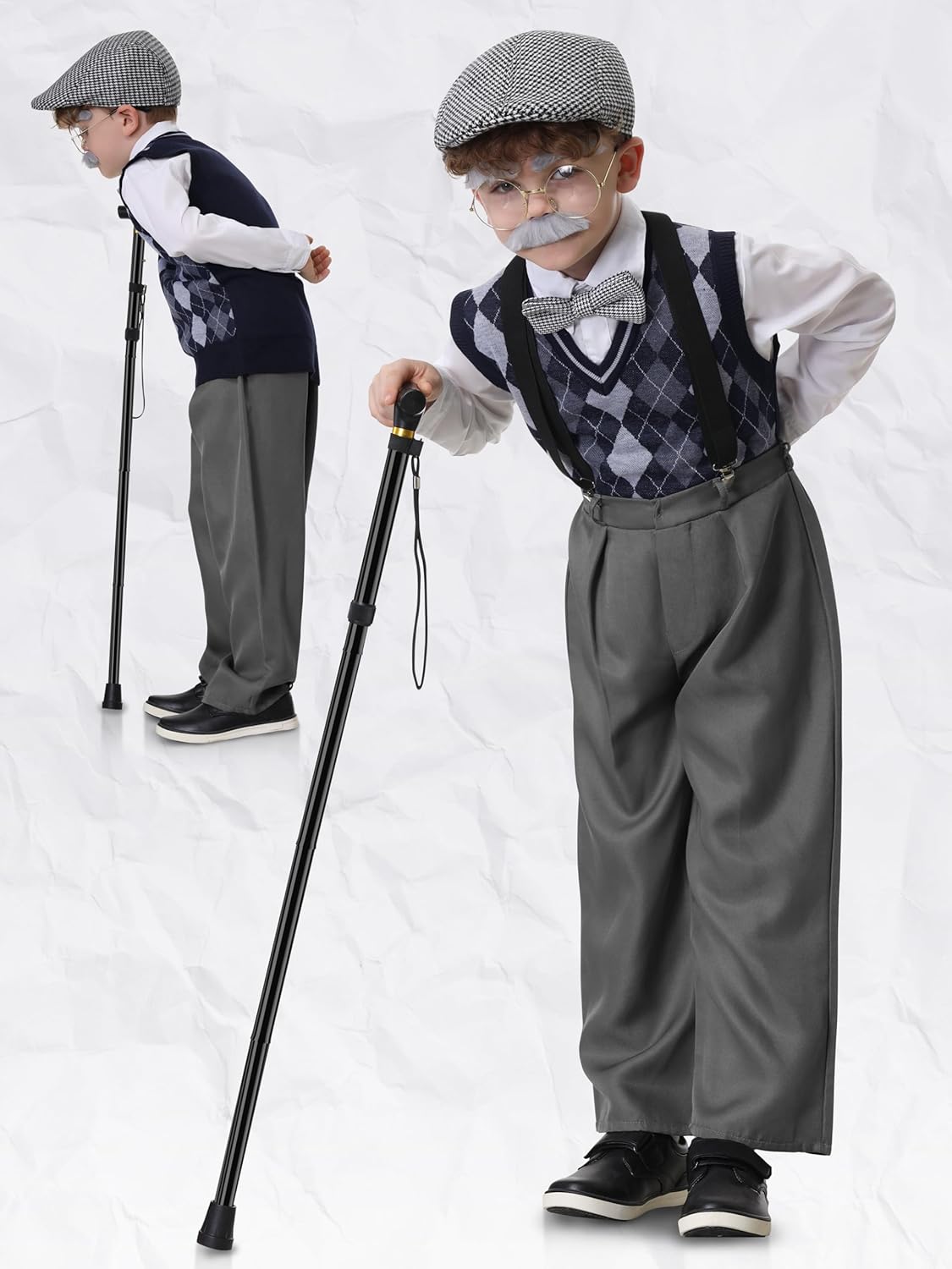 100 Days of School Grandpa Costume for Kids