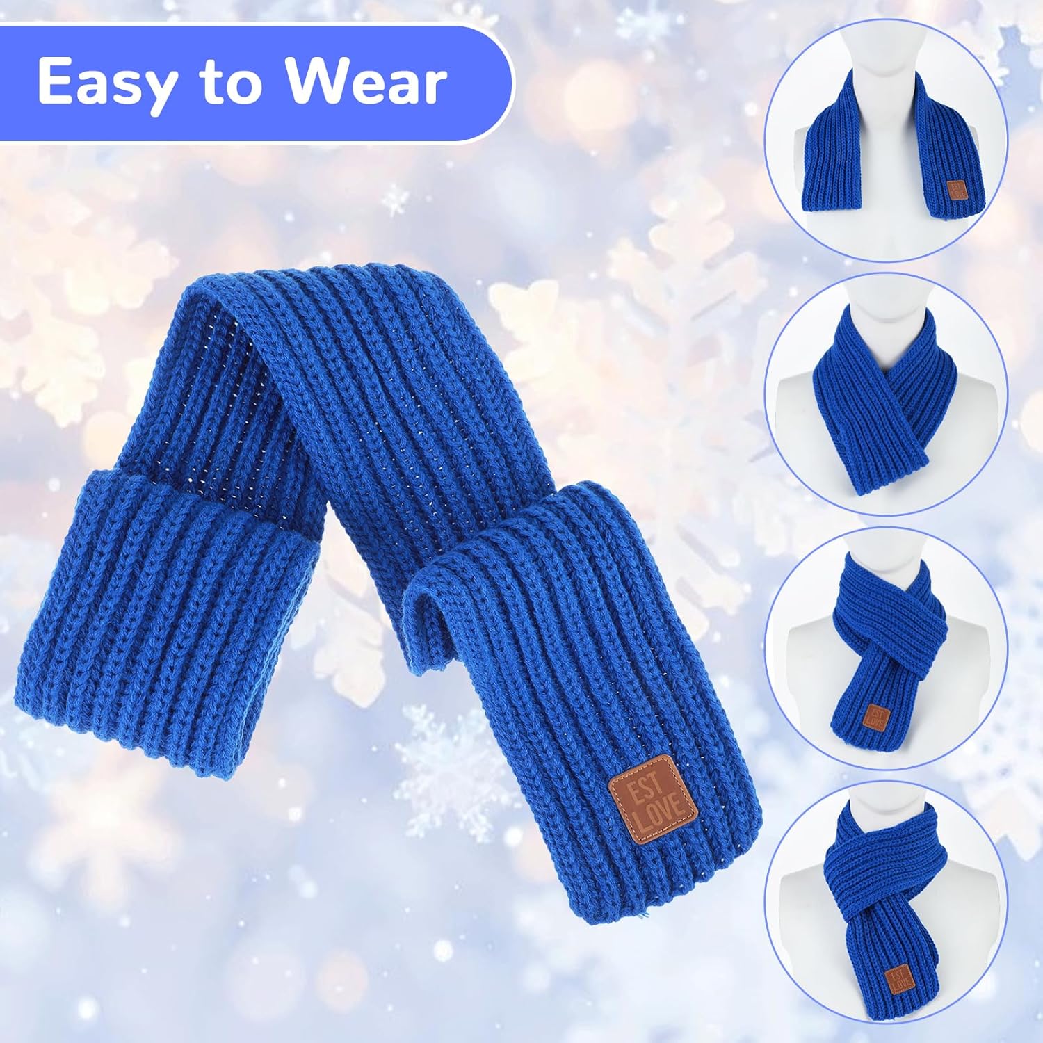 Warm Kids Winter Knit Scarves