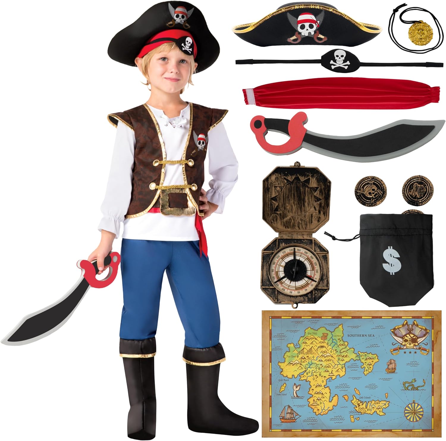 Pirate Kids Halloween Set