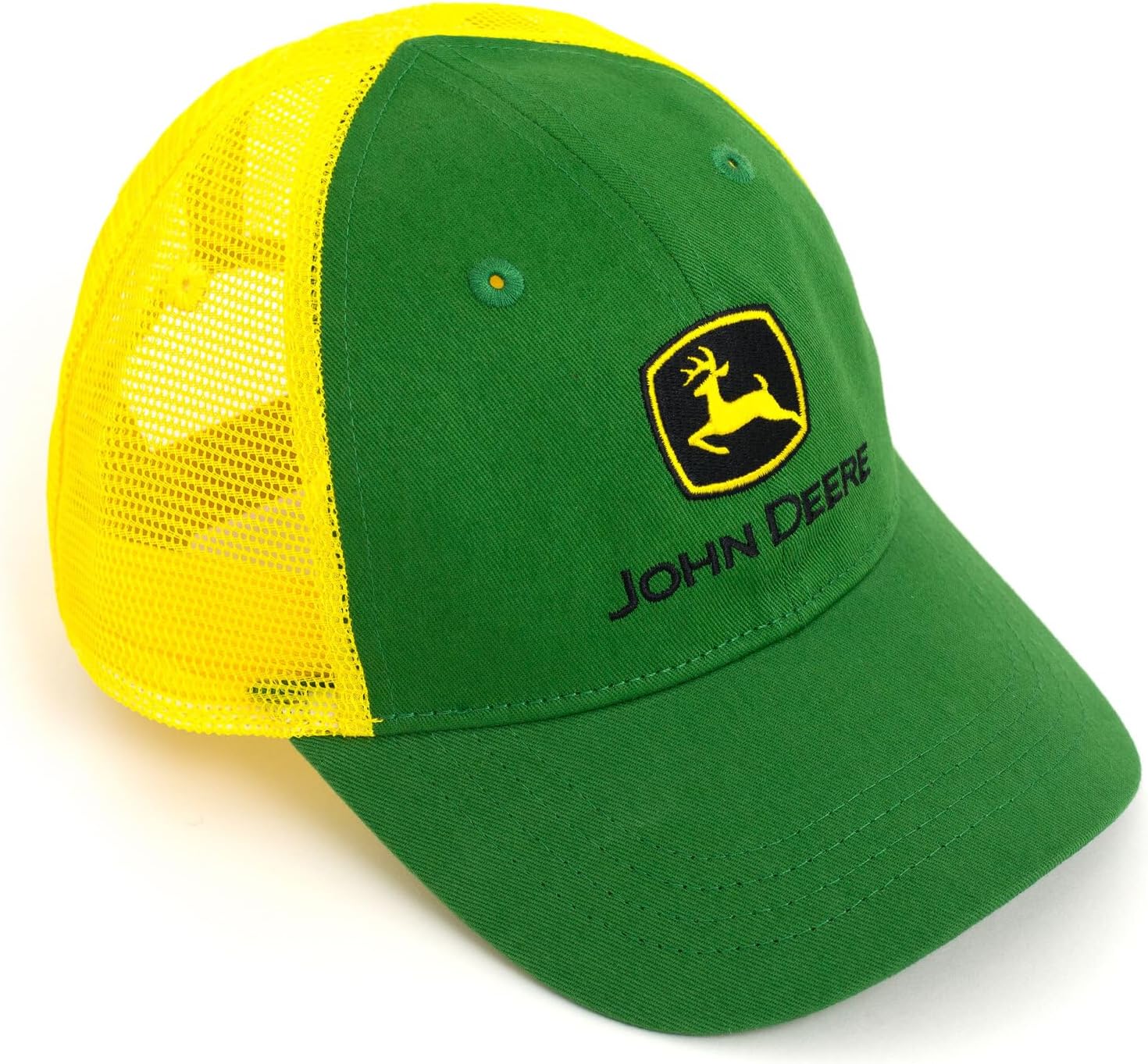 John DeereAdjusted Snapback Baseball Hat - 100 Cotton Twill Front and Breathable Mesh Back