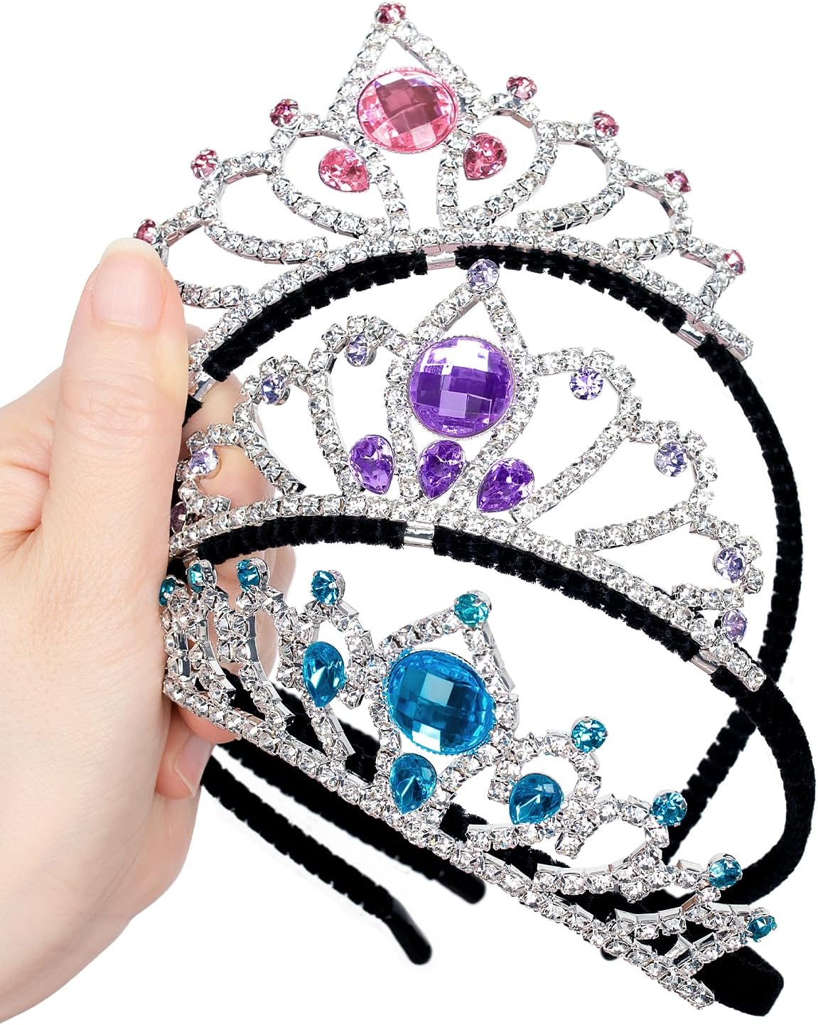 GLOWING tiara Crystal Crown for Girls