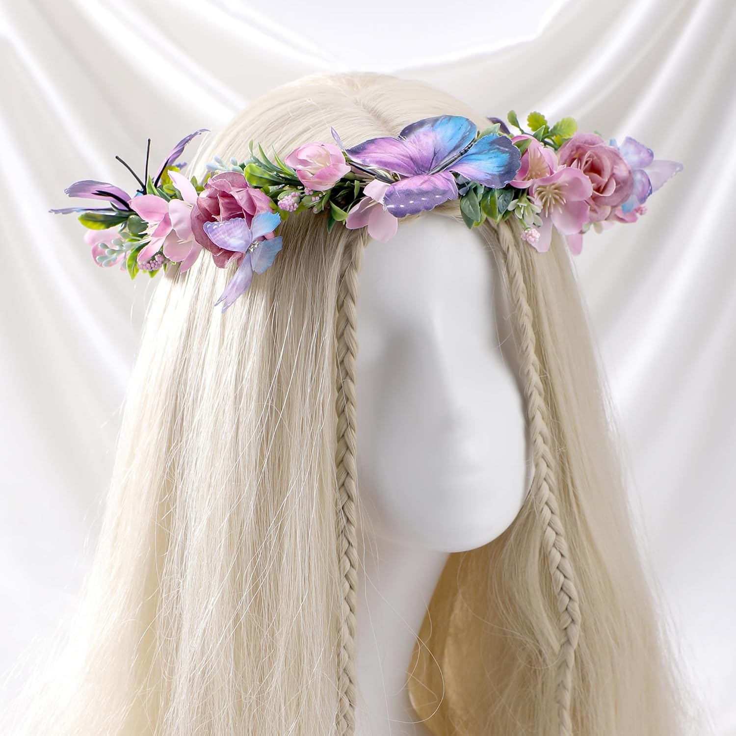 Butterfly Crown Headband - Purple