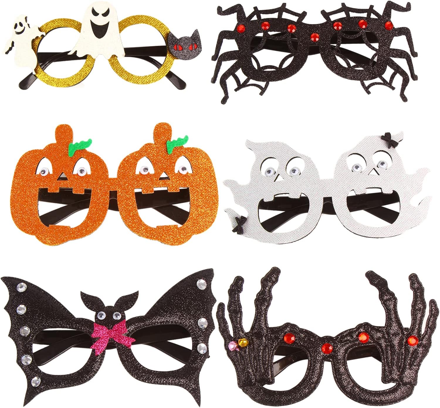 CCINEE 6-Piece Halloween Glasses for Kids