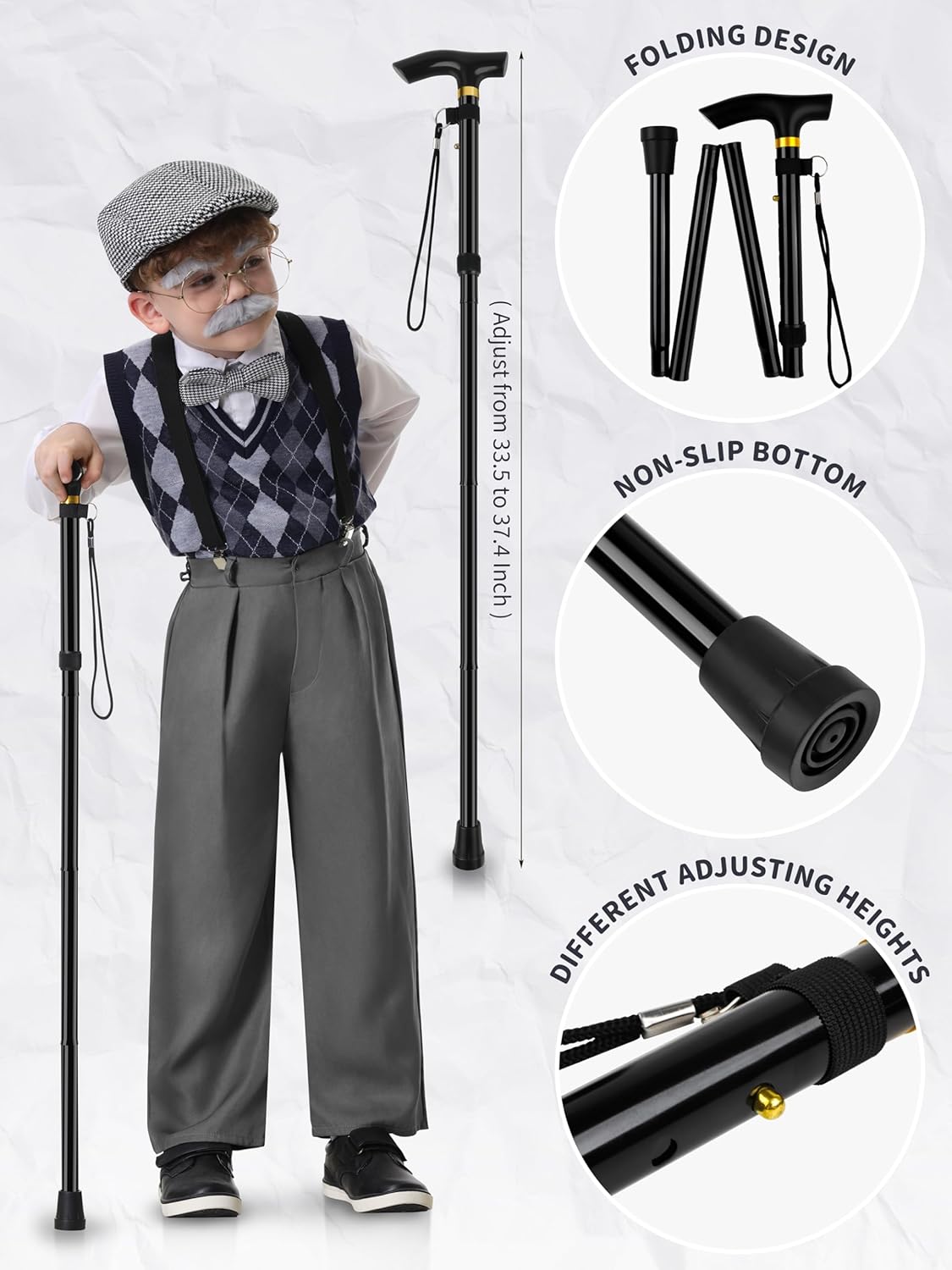 100 Days of School Grandpa Costume for Kids