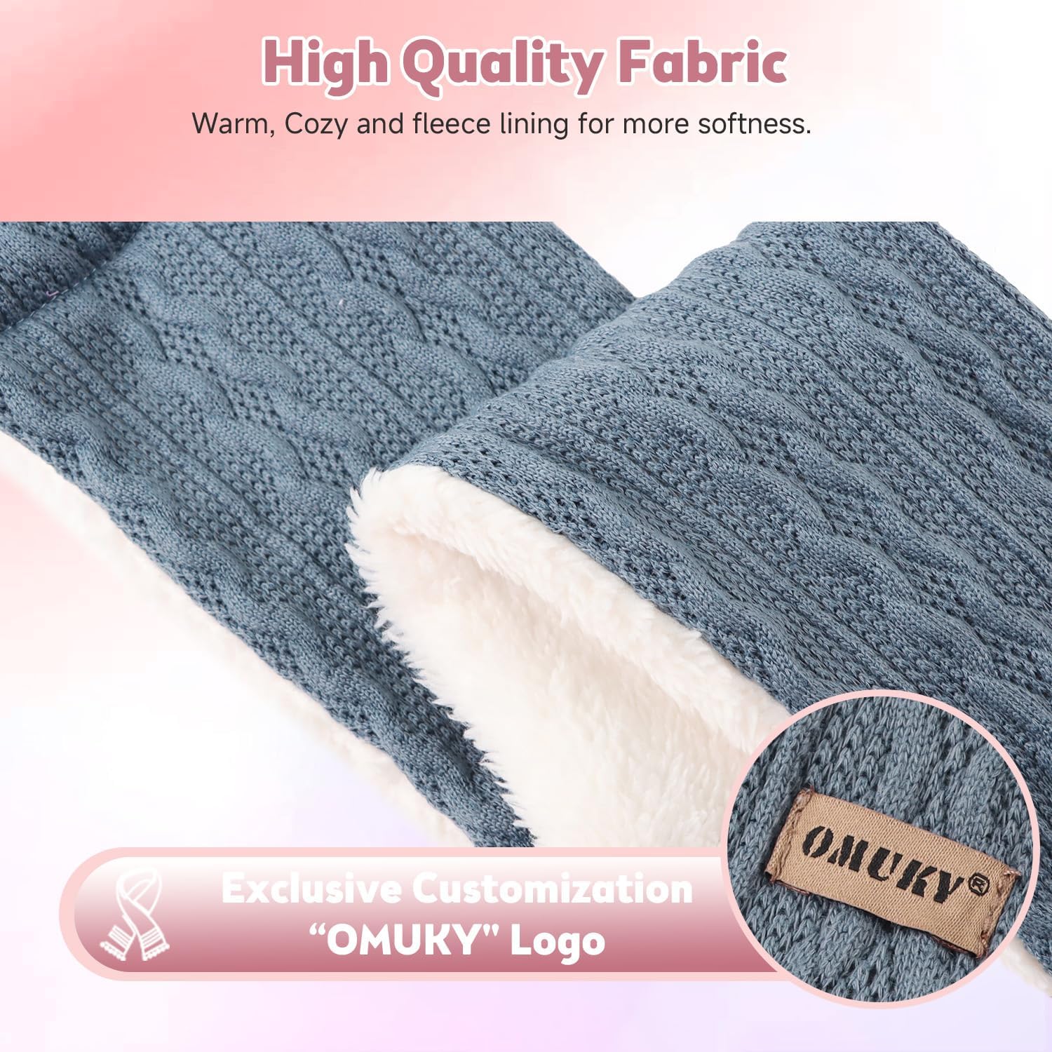OMUKY Kids Fleece Scarf