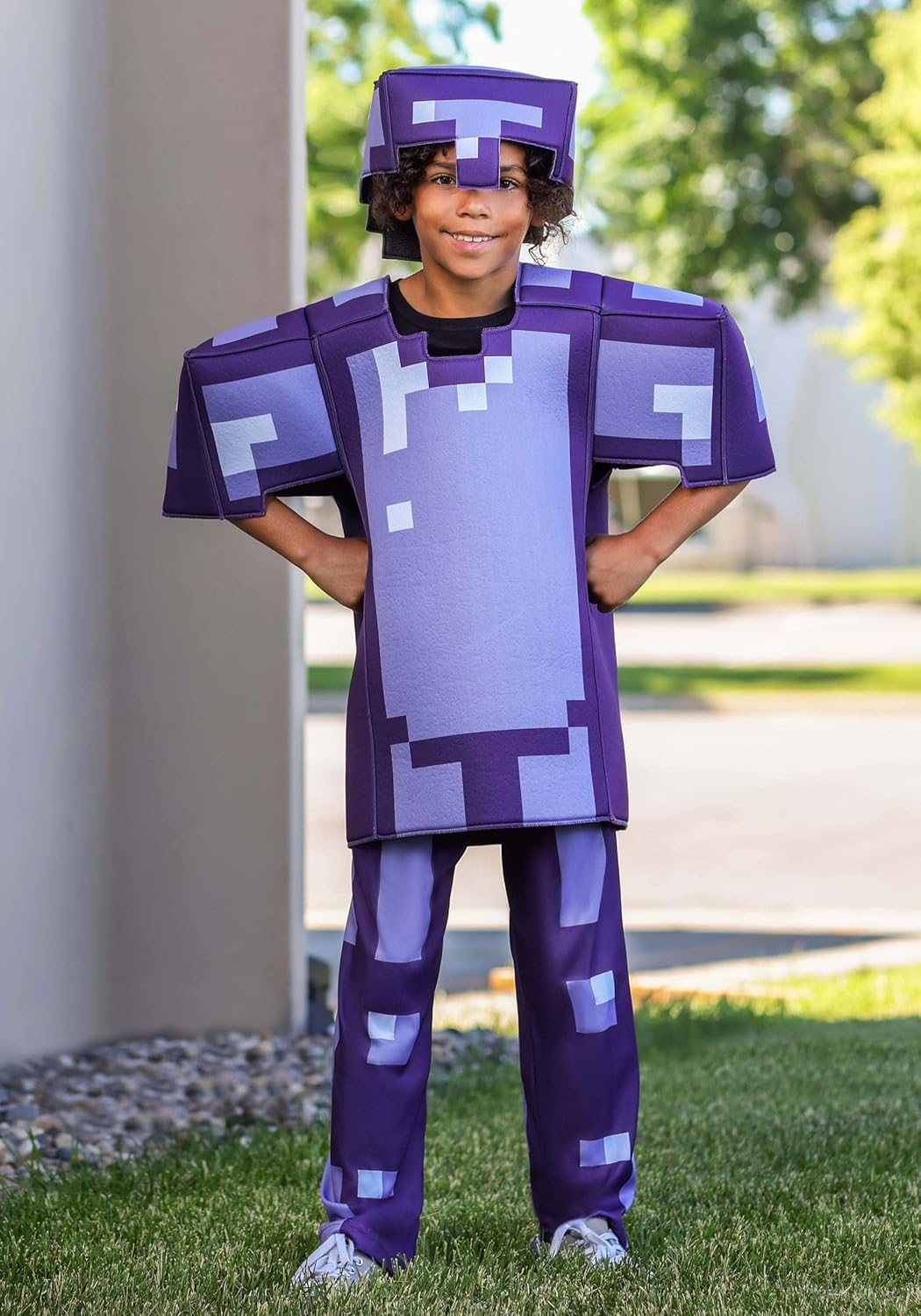 Disguise Minecraft Enchanted Diamond Armor Deluxe 46 Kids Costume