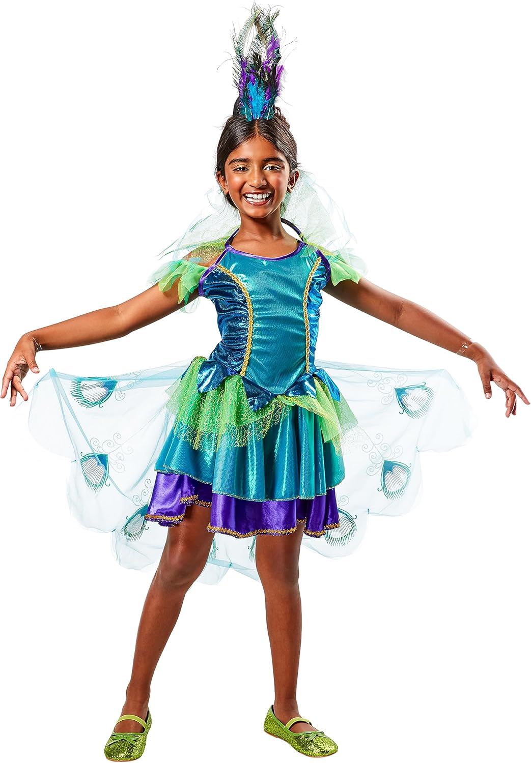 Perfect Rubies Peacock Costume Dress for Girls