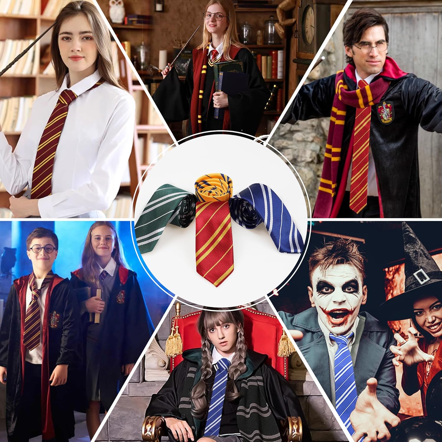 Sawaruita Striped Tie Magic School Halloween Cosplay Accessories