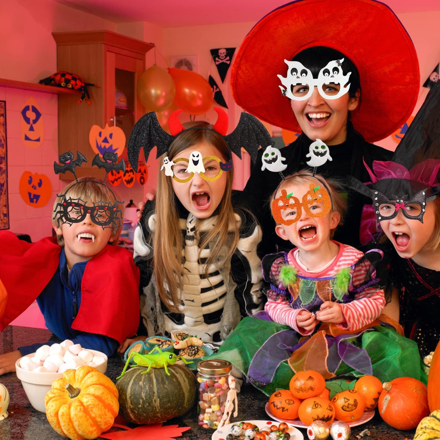 CCINEE 6-Piece Halloween Glasses for Kids
