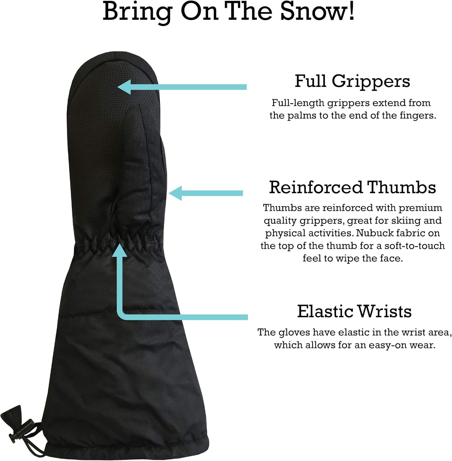 Perfect for cold weather Waterproof Thinsulate Insulated Gloves for Kids