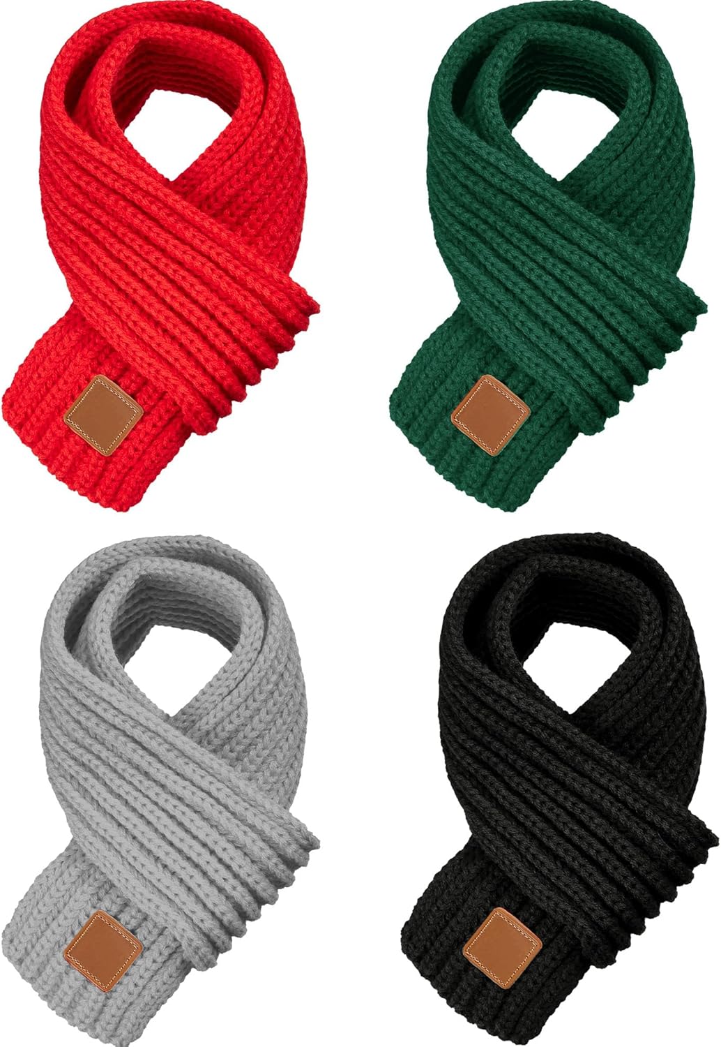 Knitted Winter Scarves for Kids