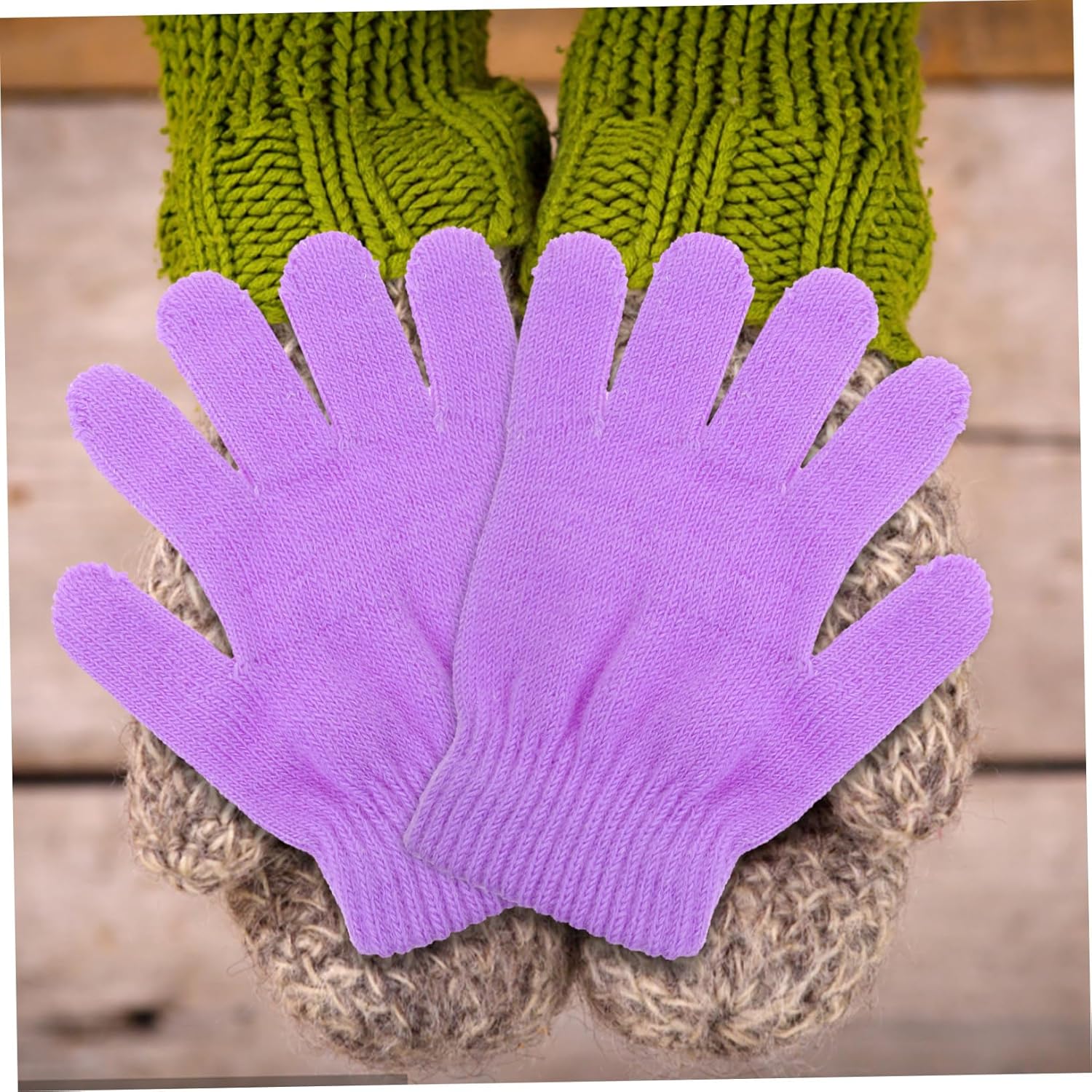 Thick Fleece Gloves for Children Style for Kids Warm Winter