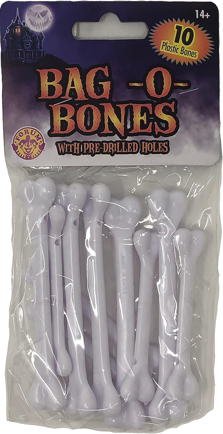 Rubies Costume Bag O Bones Trick or Treat Costume Accessory White