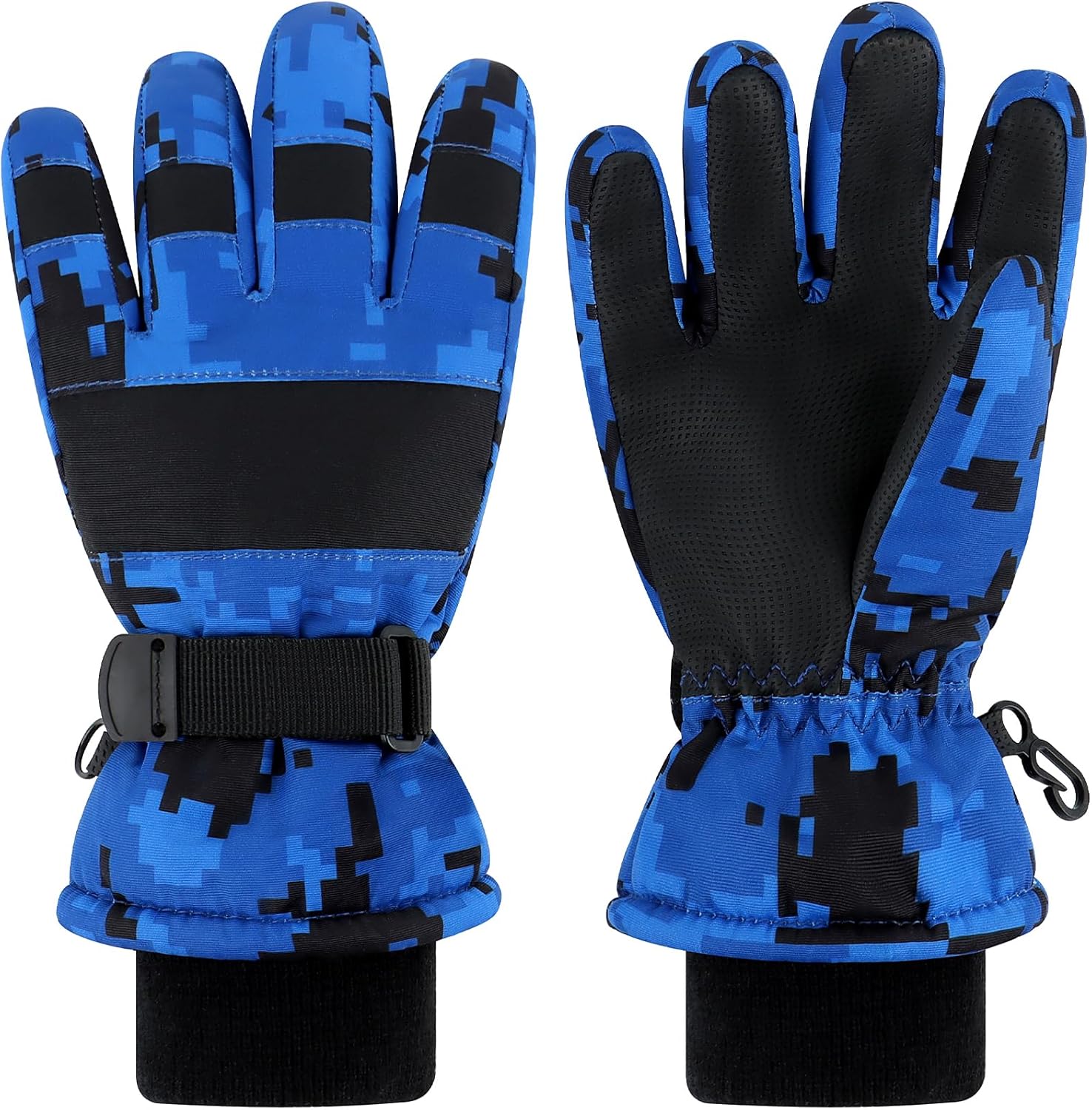 Duoyeree Kids Waterproof Ski Gloves - Keep Warm Dry