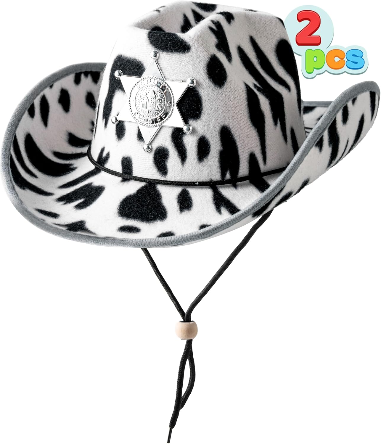 Spooktacular 2 Pcs Felt Cowboy Hats