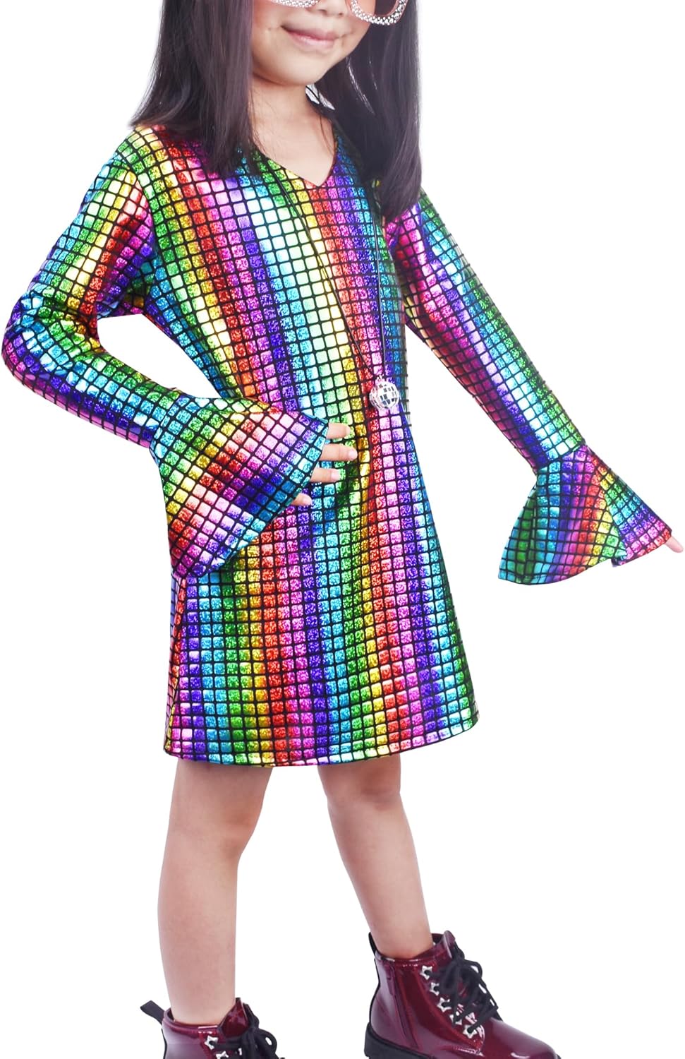 70s Disco Party Dress for Girls