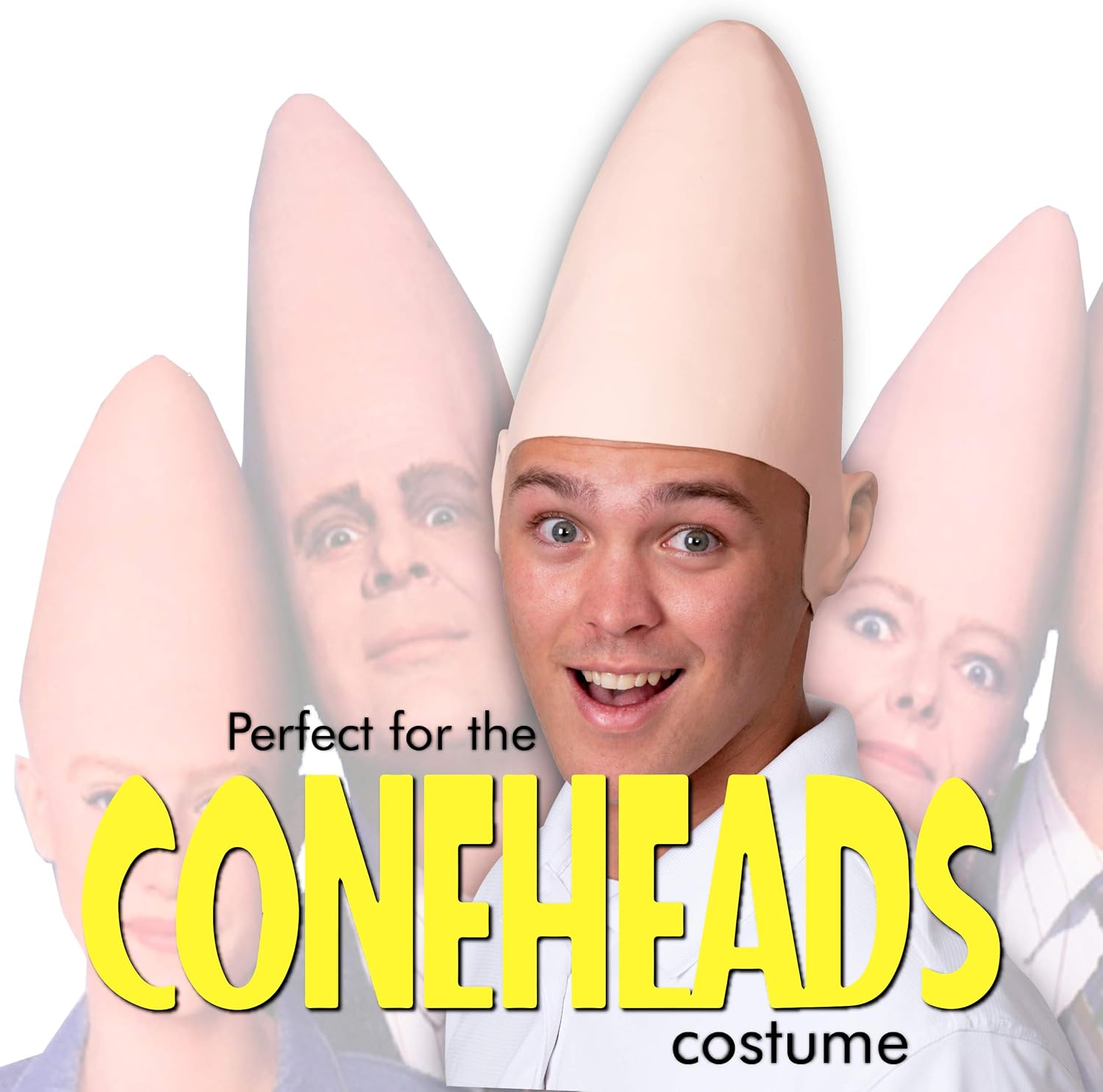 Skeleteen Alien Cone - Awesome Alien Head Accessory for Kids Adults