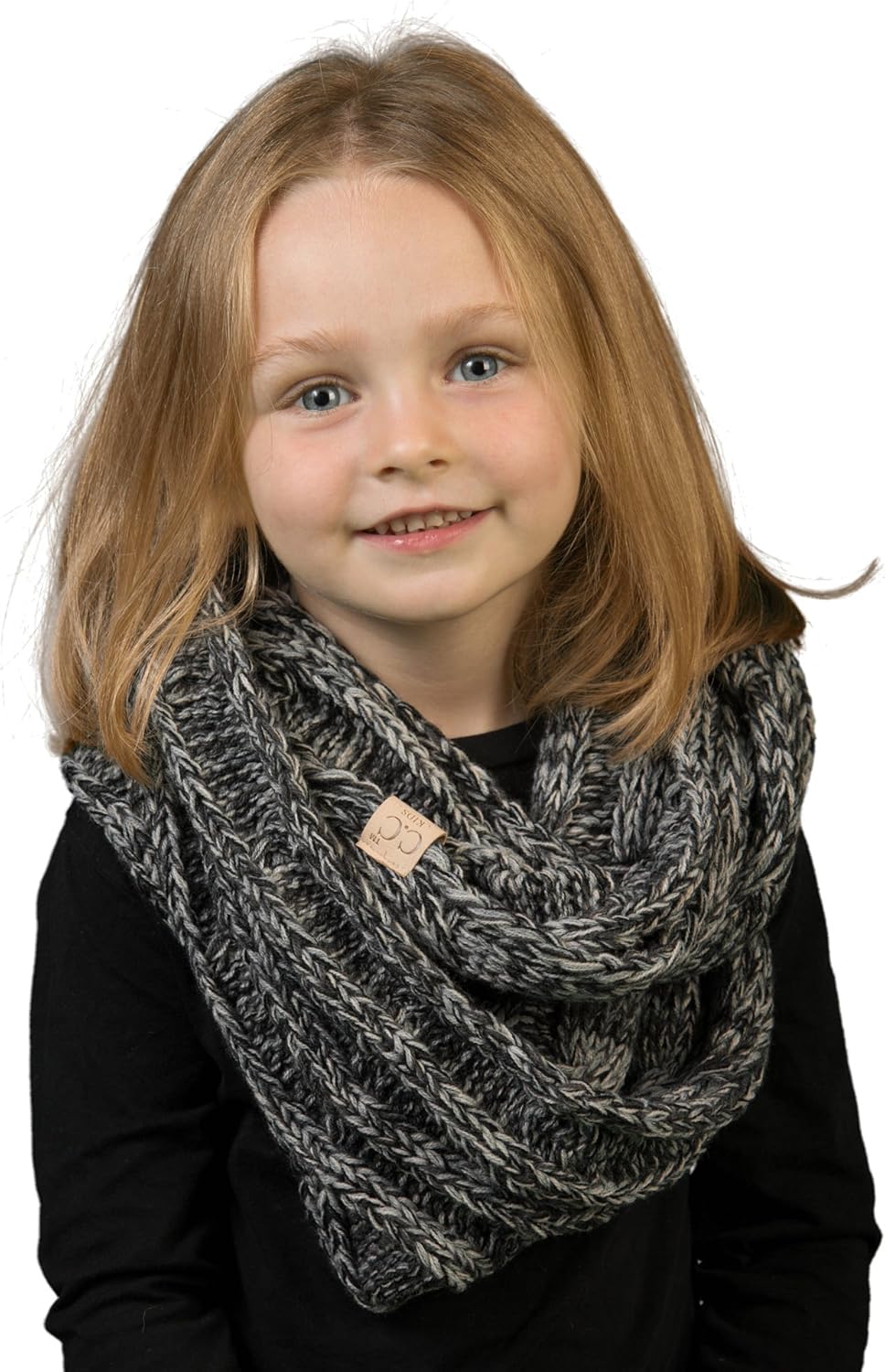 Funky Junque Kids Winter Matching Cable Knit Scarf