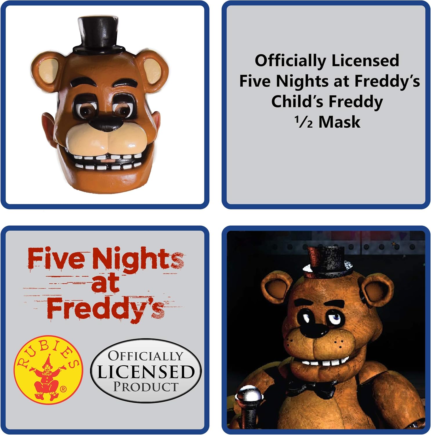 Rubies Childs Five Nights at Freddys Half Mask