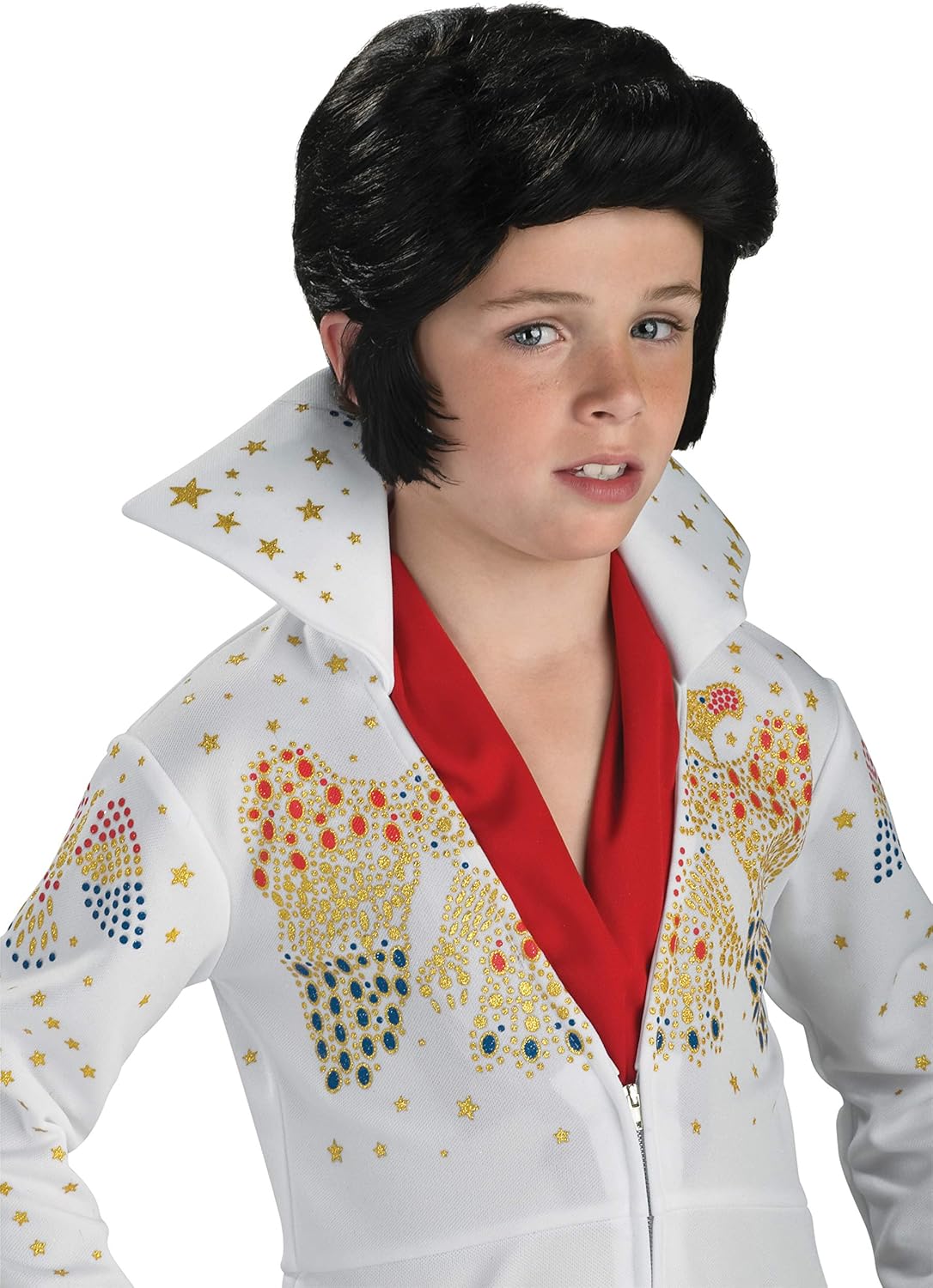 Too Cool for Halloween Rubies Elvis Presley Child Wig Black Small