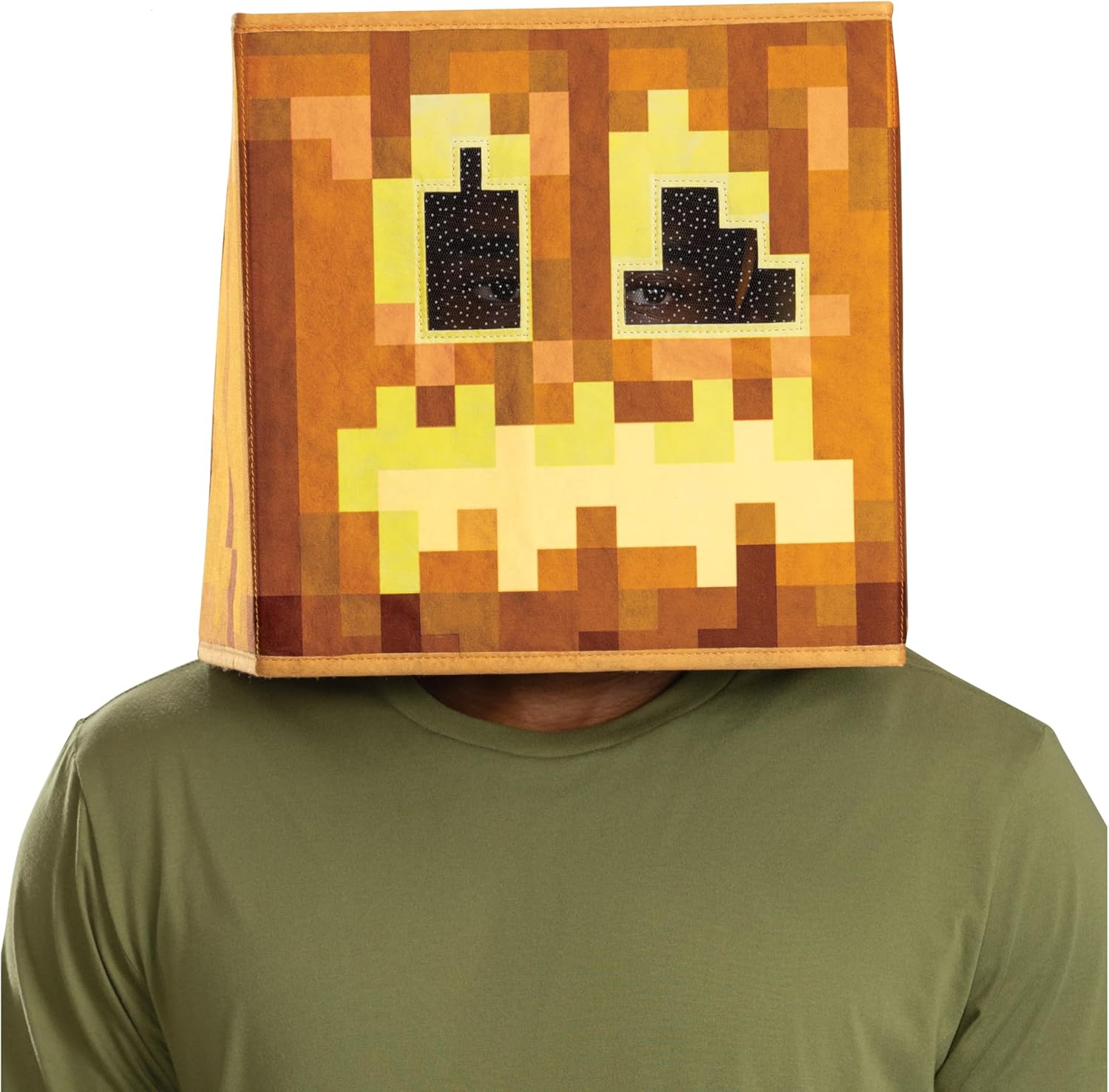 Disguise Jack OLantern Block Head Mask for Kids 1