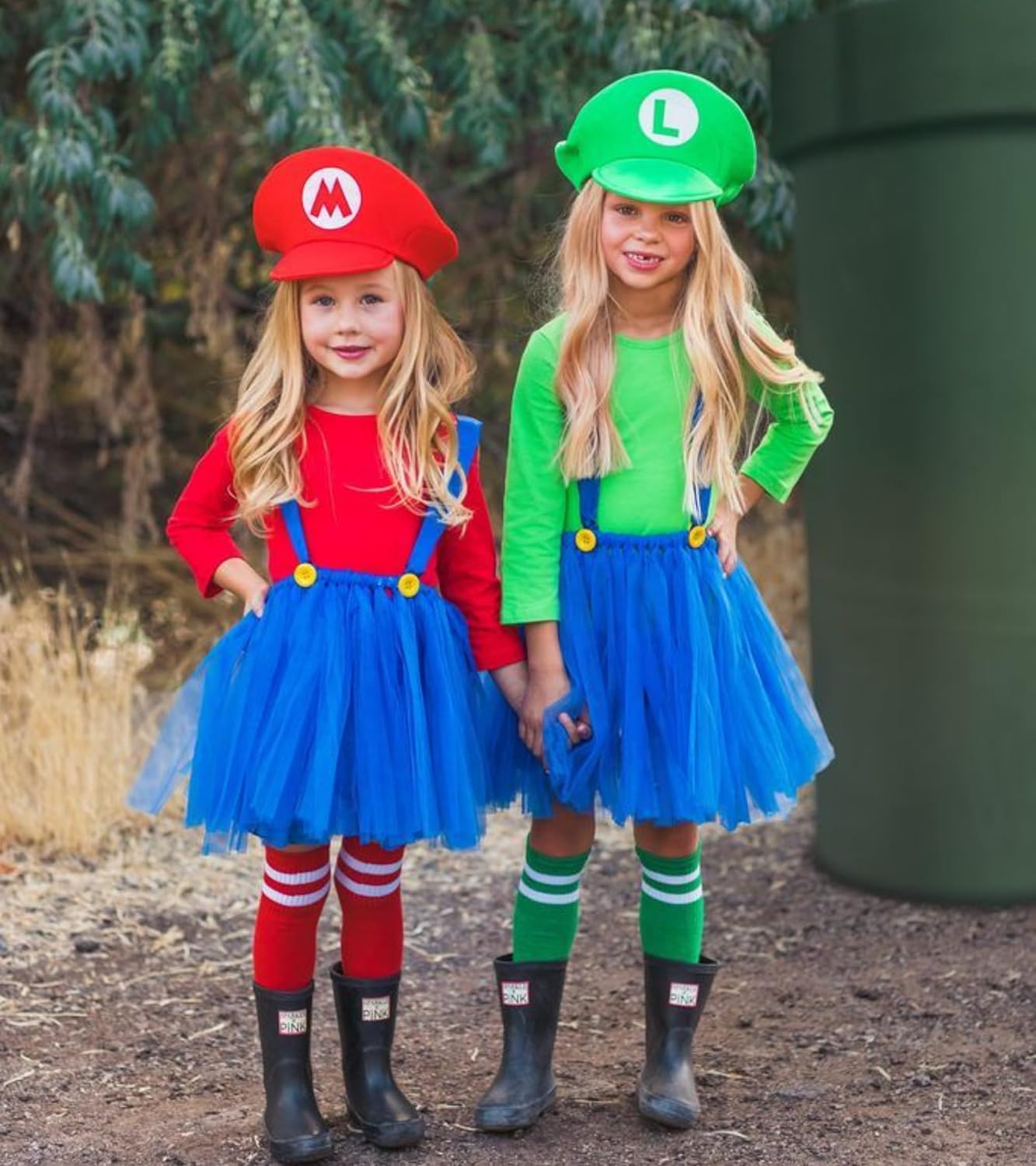 Mary Luigi Halloween Costume for Kids Hat Mustache Gloves More