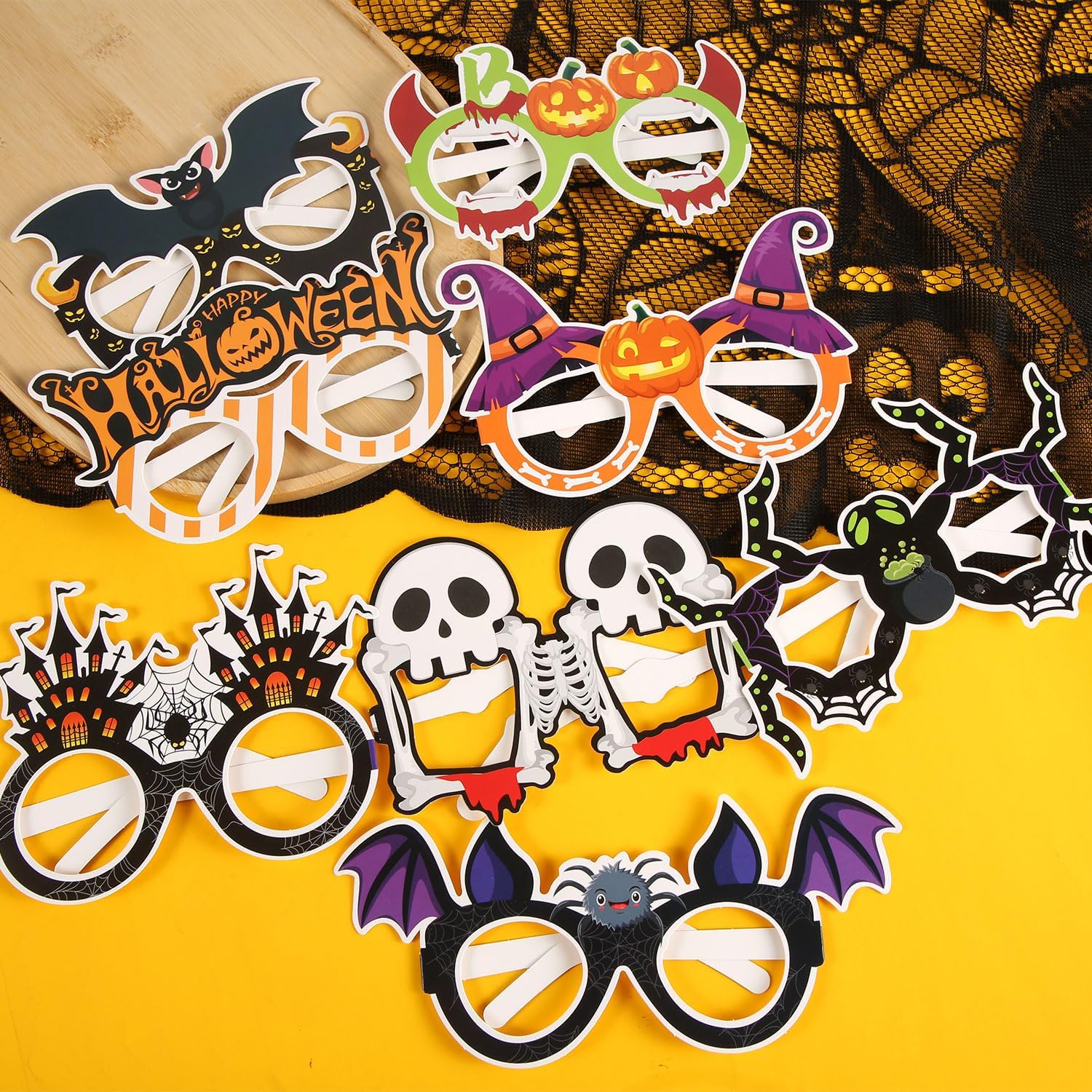 12-Piece Halloween Party Glasses Spooky and Fun