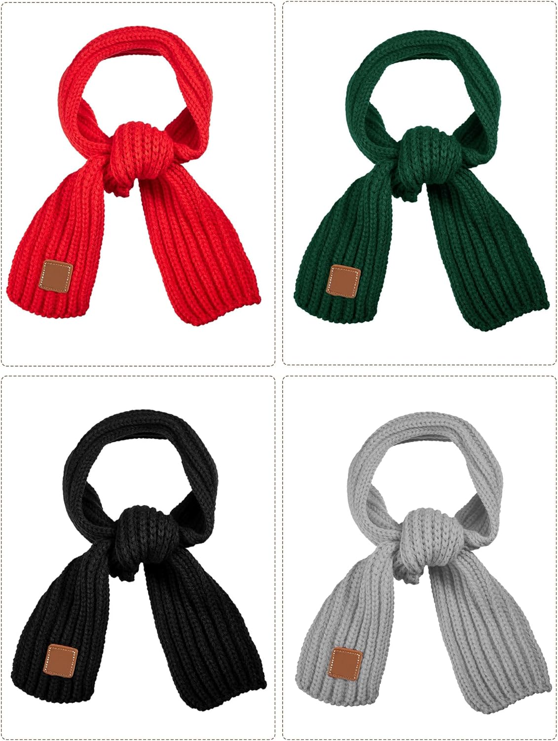 Knitted Winter Scarves for Kids