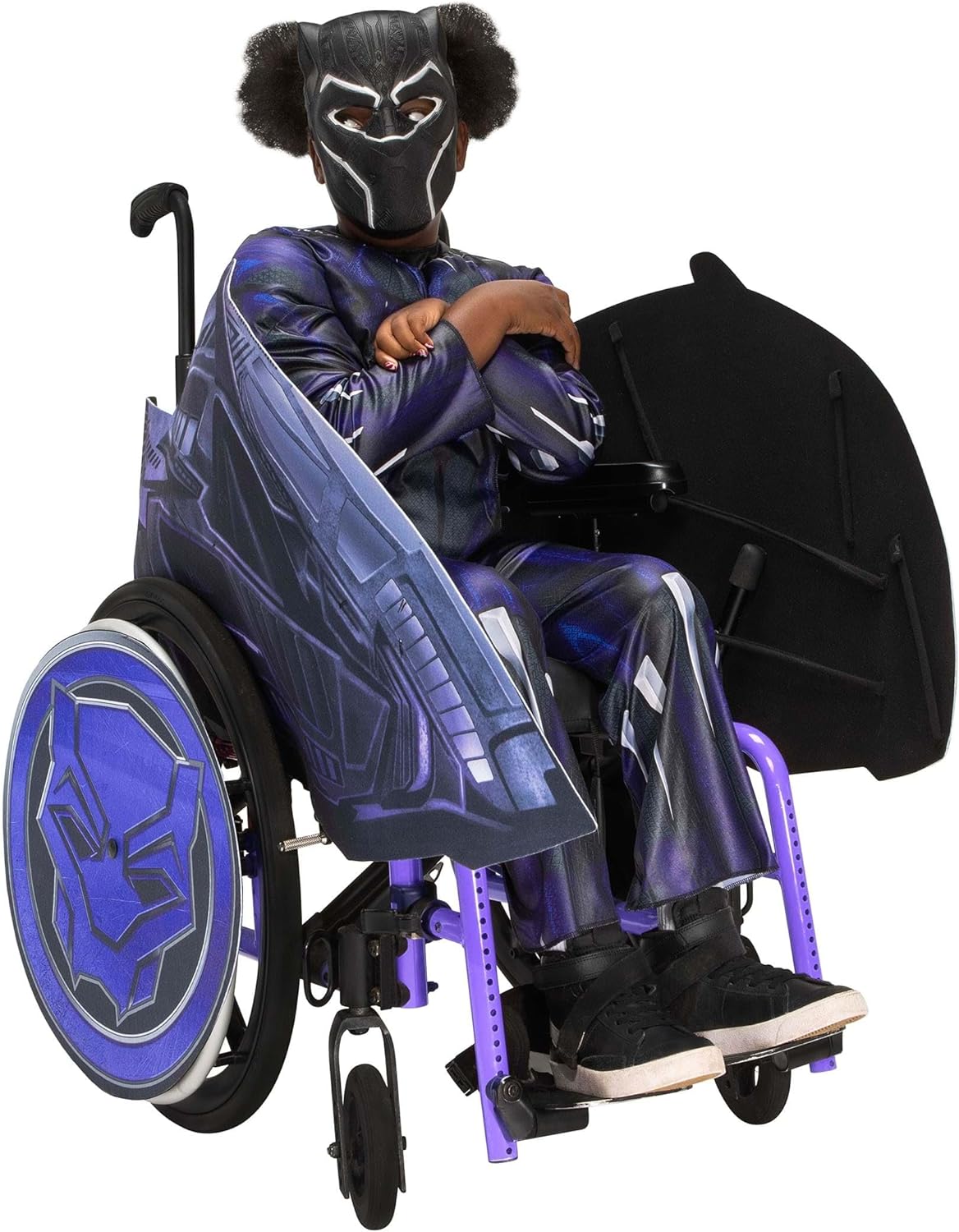 Jazwares Adaptive Black Panther Kids wheelchair costume