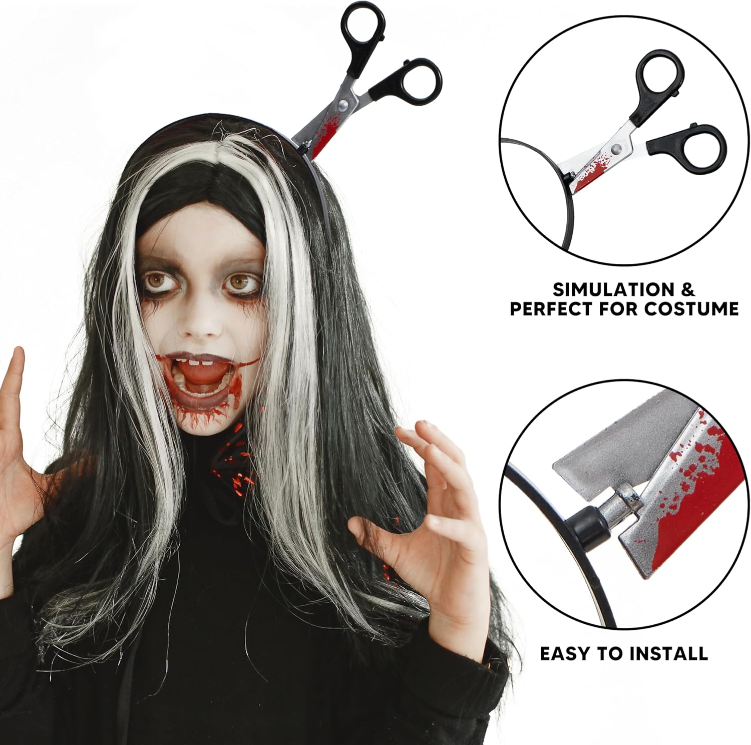 Spooktacular Scary Scissors Headband for Kids