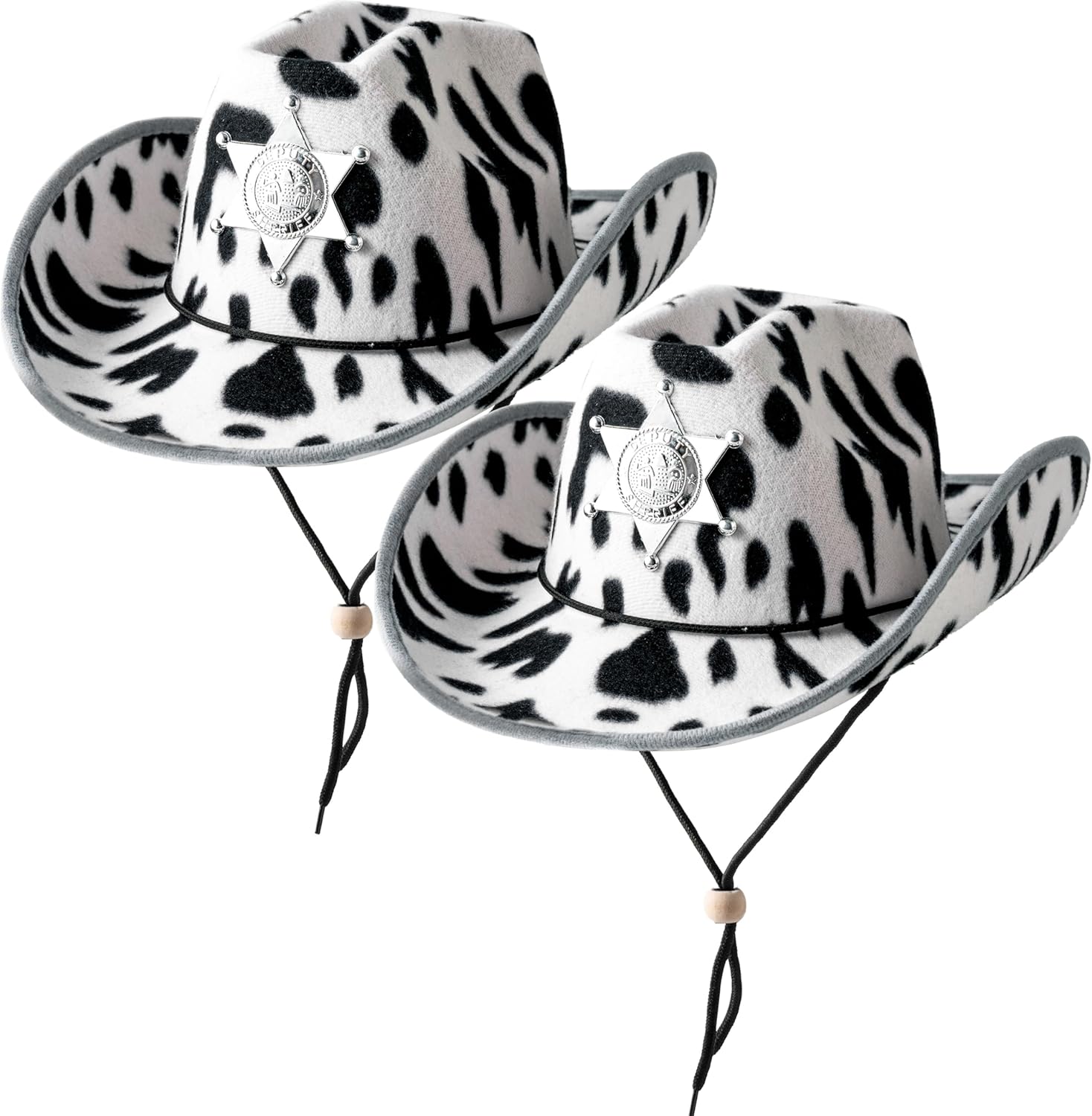 Spooktacular 2 Pcs Felt Cowboy Hats