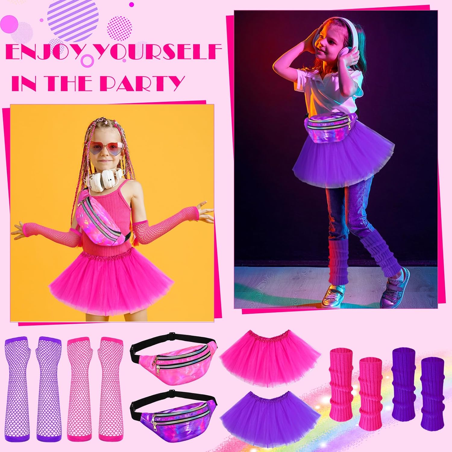 Toulite 8 Pcs Halloween Costume Accessories Set for Girls 1