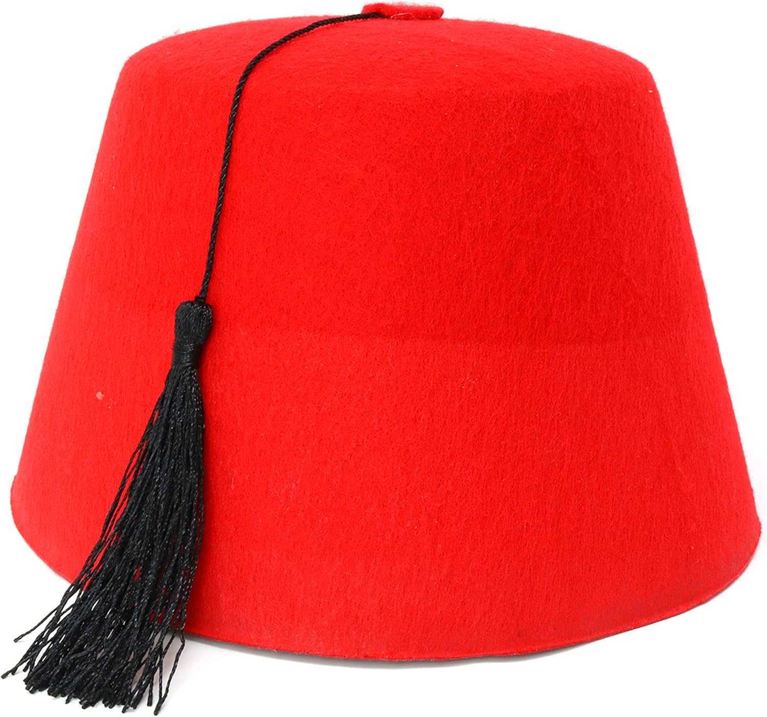 Skeleteen Arabian Red Fez Hat With Black Tassel