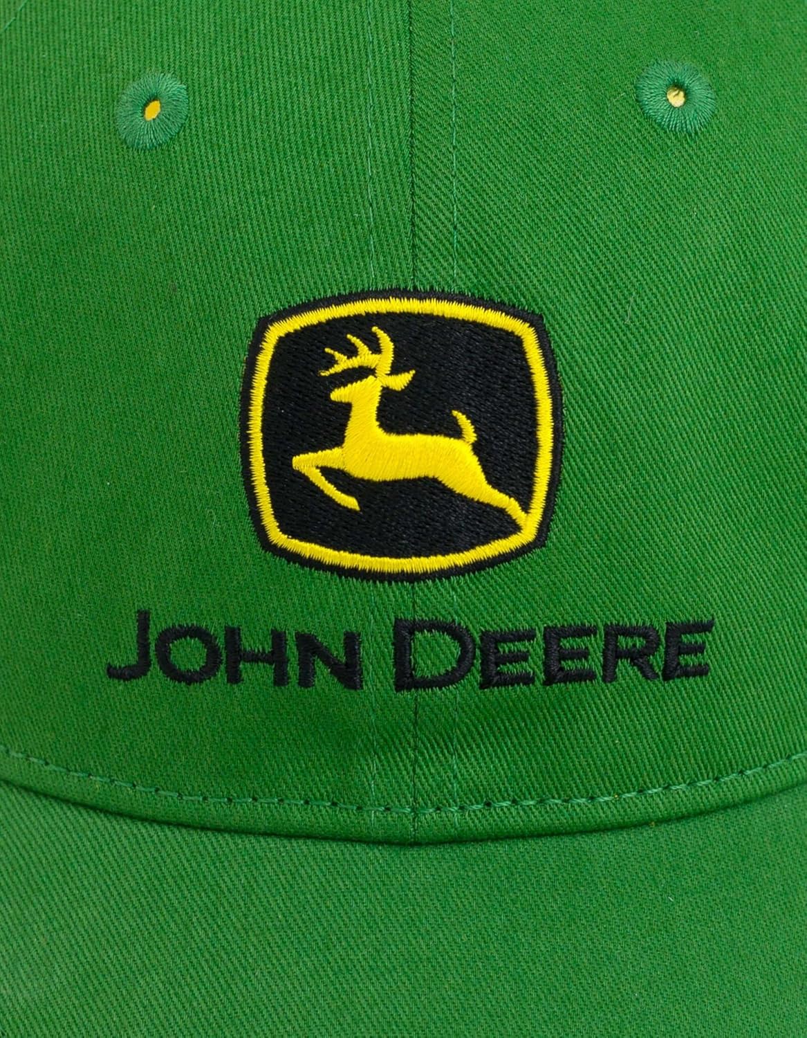 John DeereAdjusted Snapback Baseball Hat - 100 Cotton Twill Front and Breathable Mesh Back