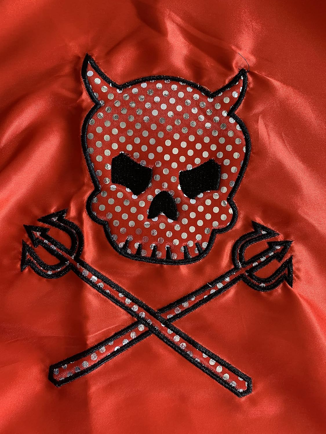 Kids Red Devil Satin Cape Halloween Recreation