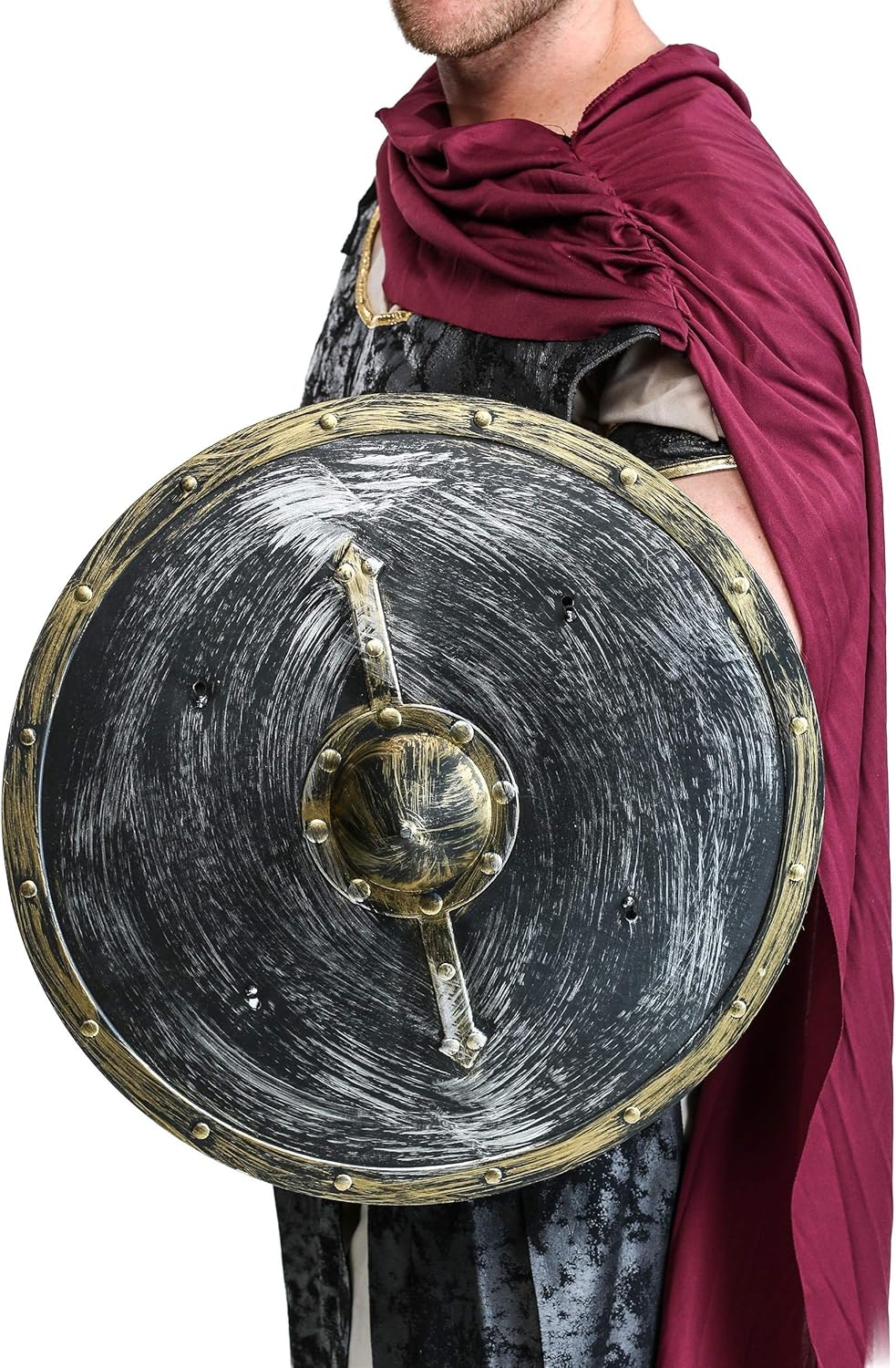 Medieval Round Shield with Spike for Knights