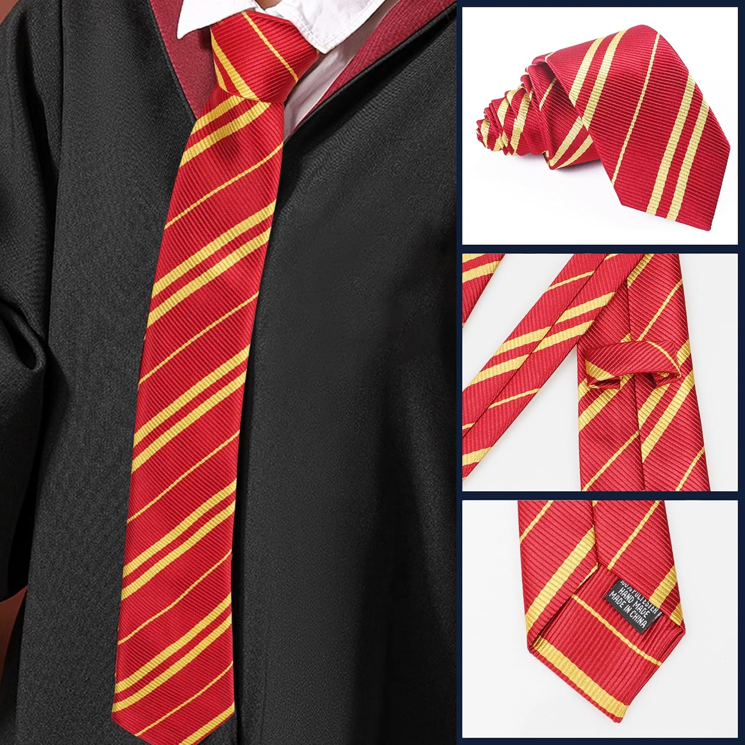 Sawaruita Striped Tie Magic School Halloween Cosplay Accessories