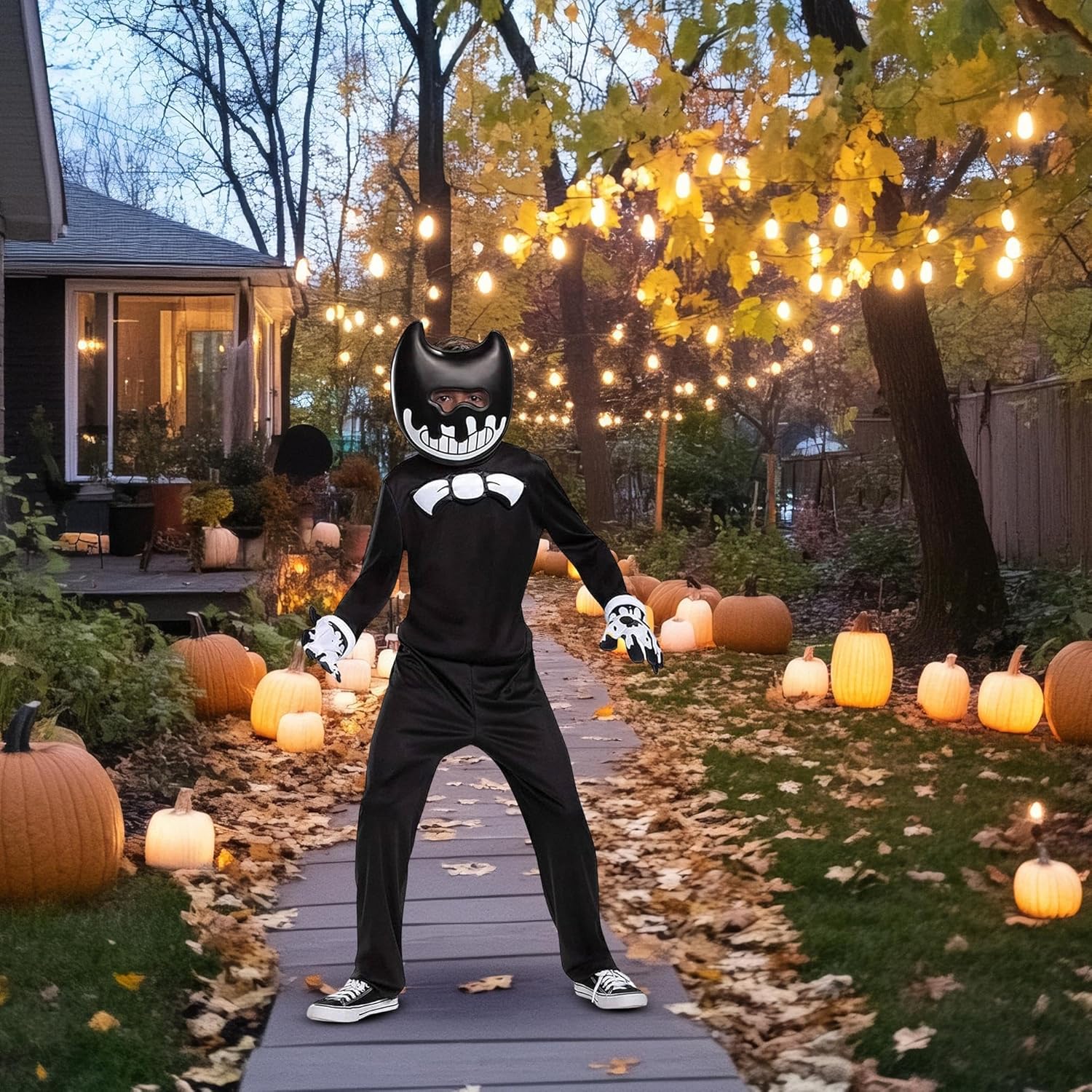 Bendy Helmet Mask Costume